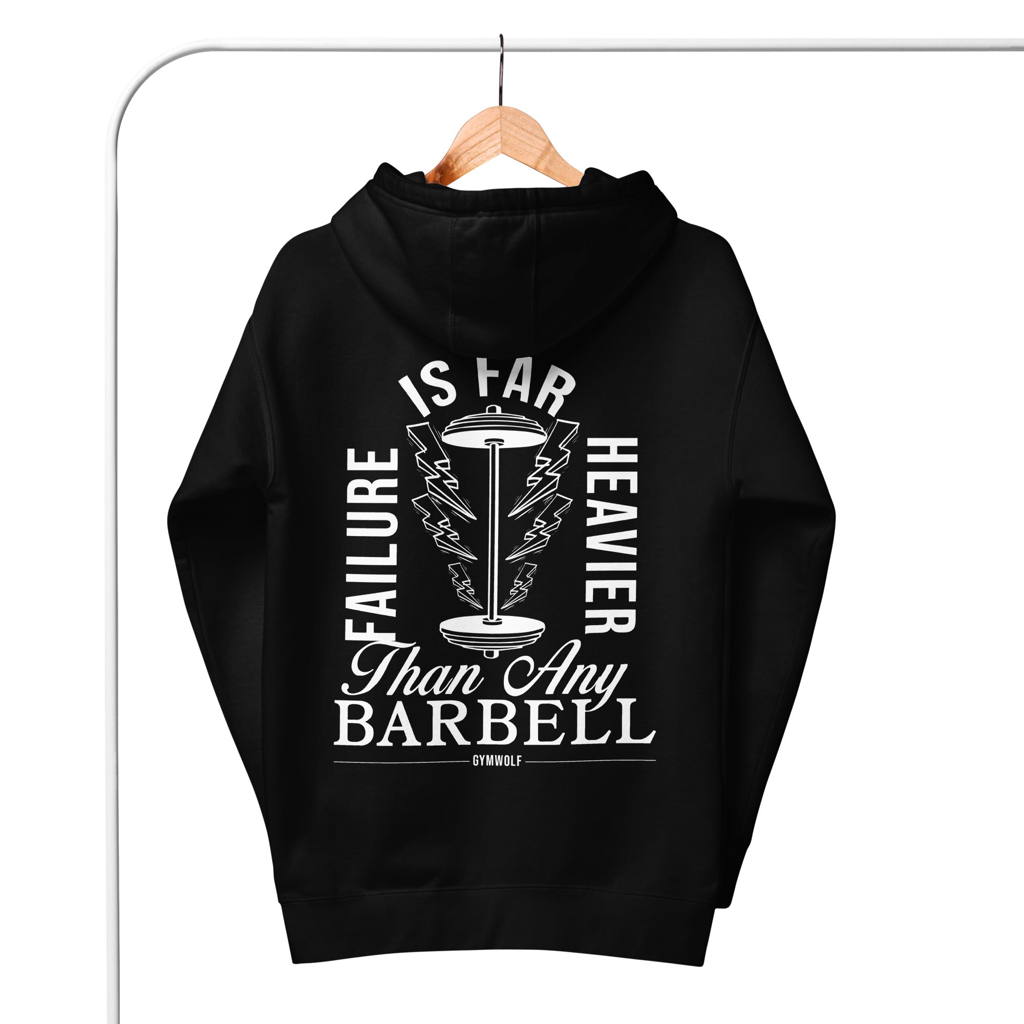 Unisex Barbell Premium Hoodie  - Black