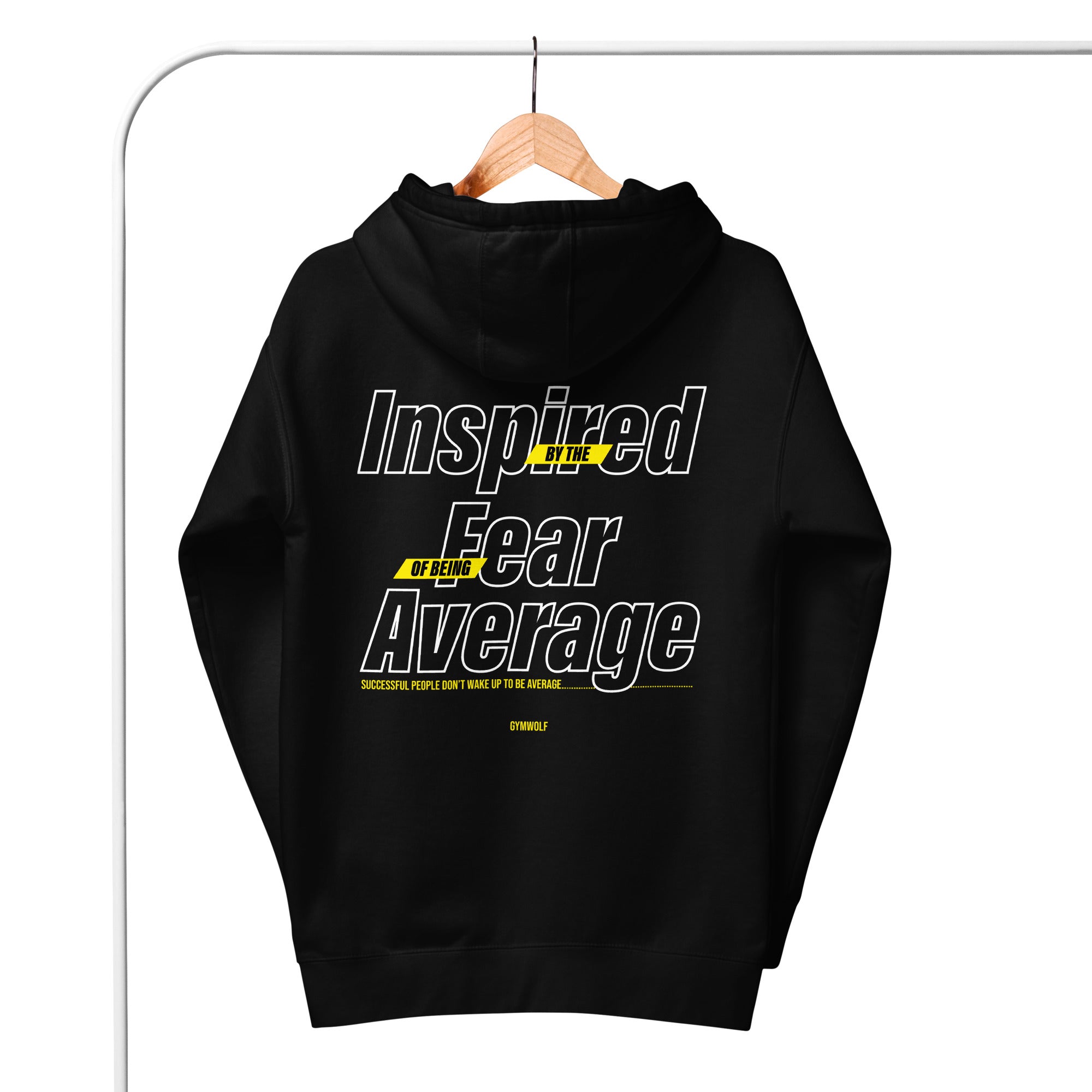 Unisex Fear Of Being Average Premium Hoodie - Black