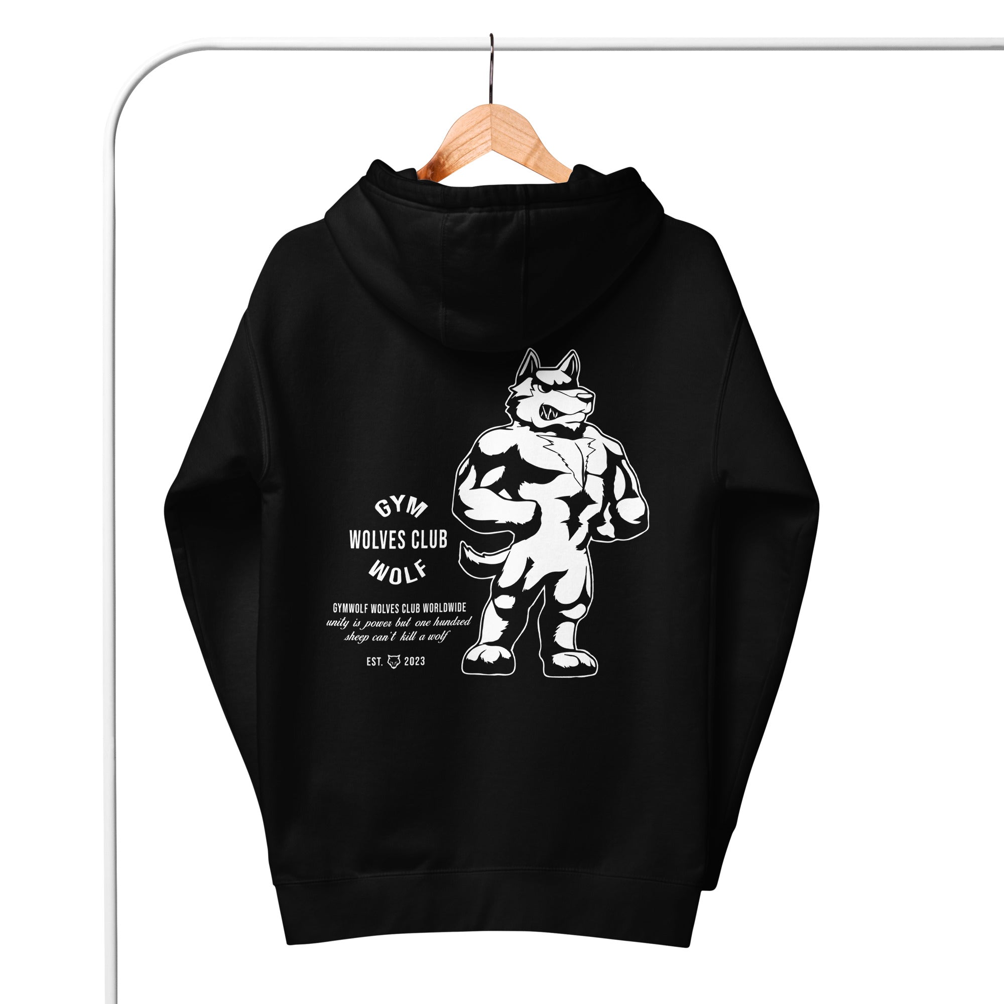 Unisex Wolves Club Premium Hoodie  - Black