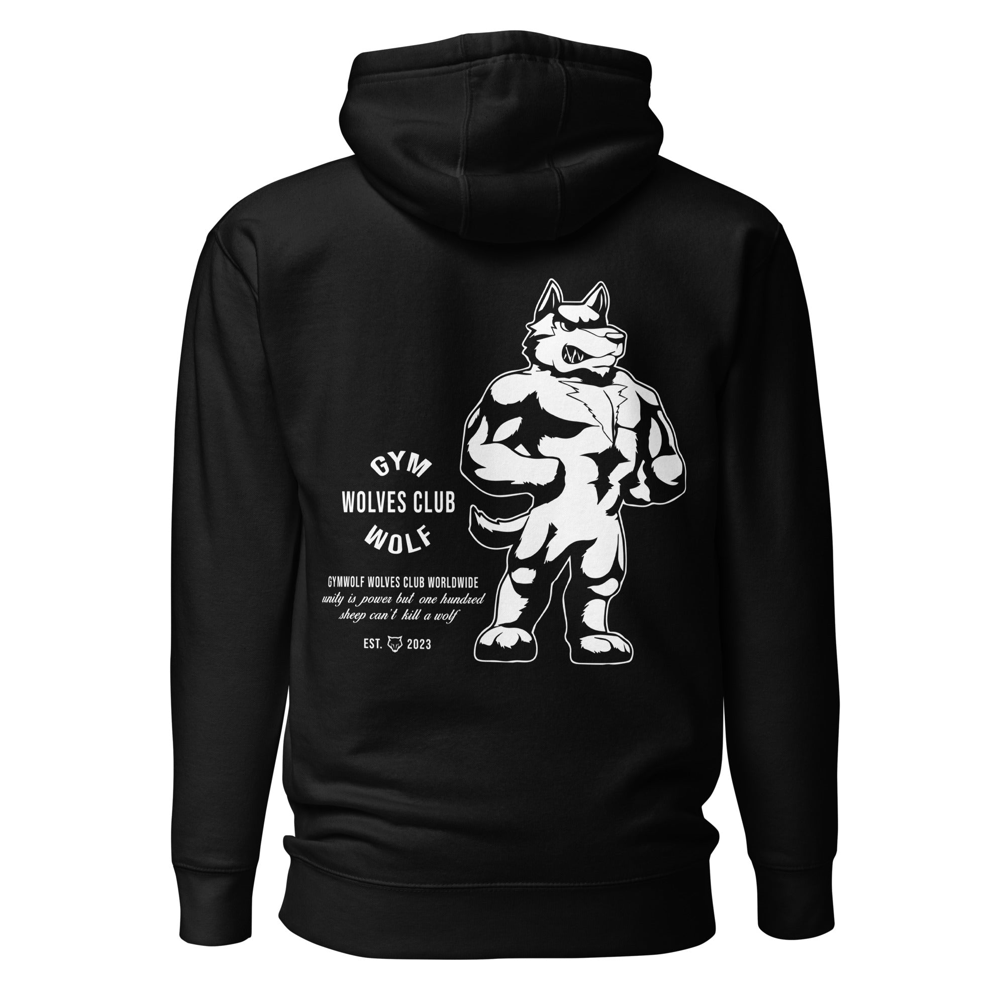 Unisex Wolves Club Premium Hoodie  - Black