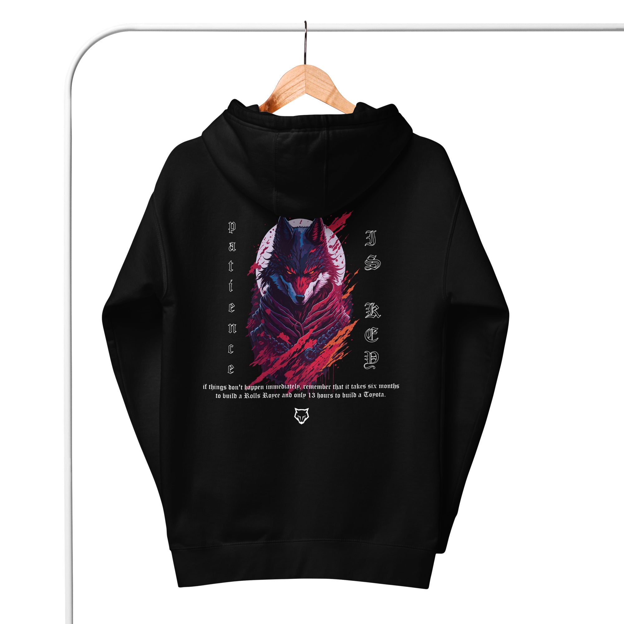 Unisex Patience Is Key Premium Hoodie - Black