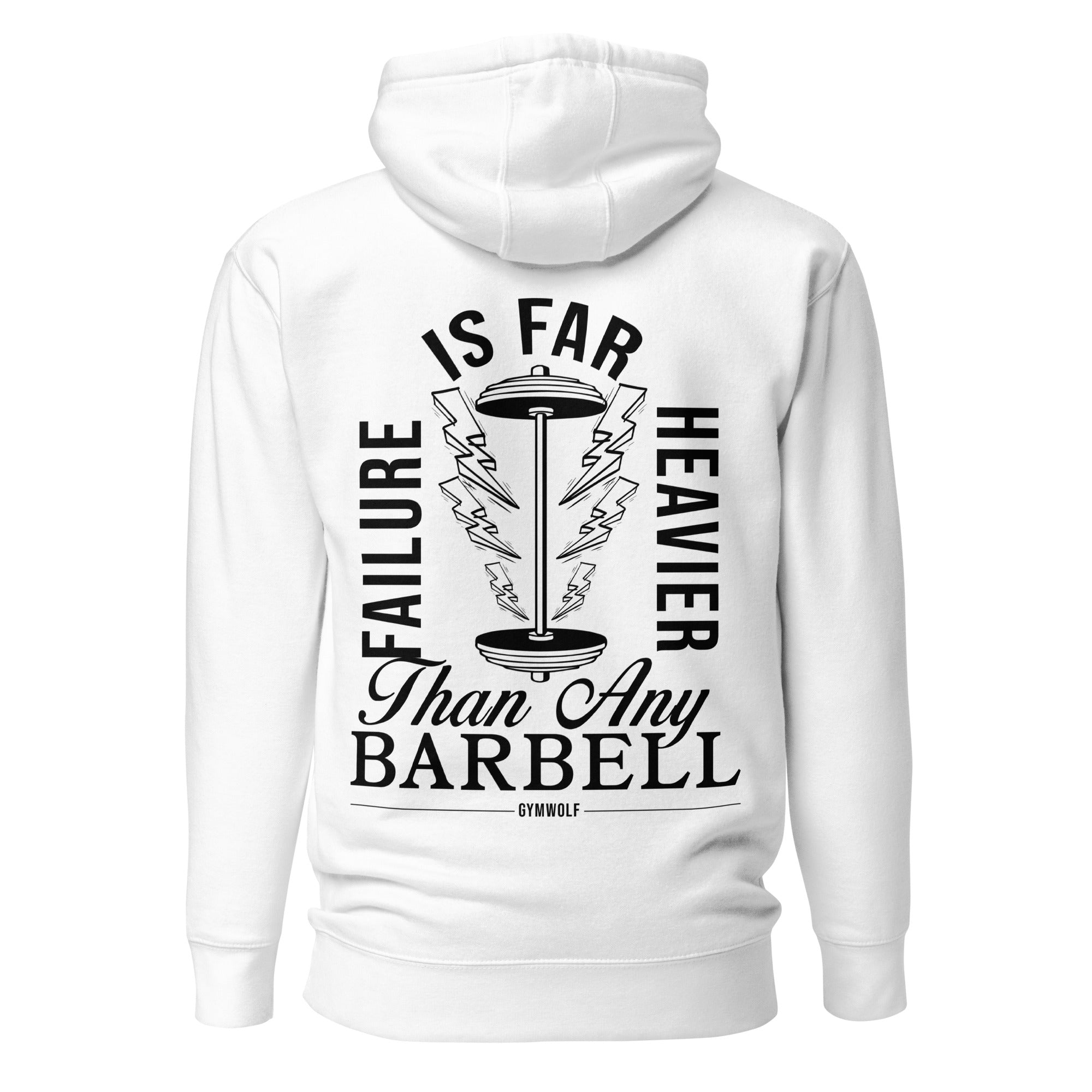 Unisex Barbell Premium Hoodie  - White