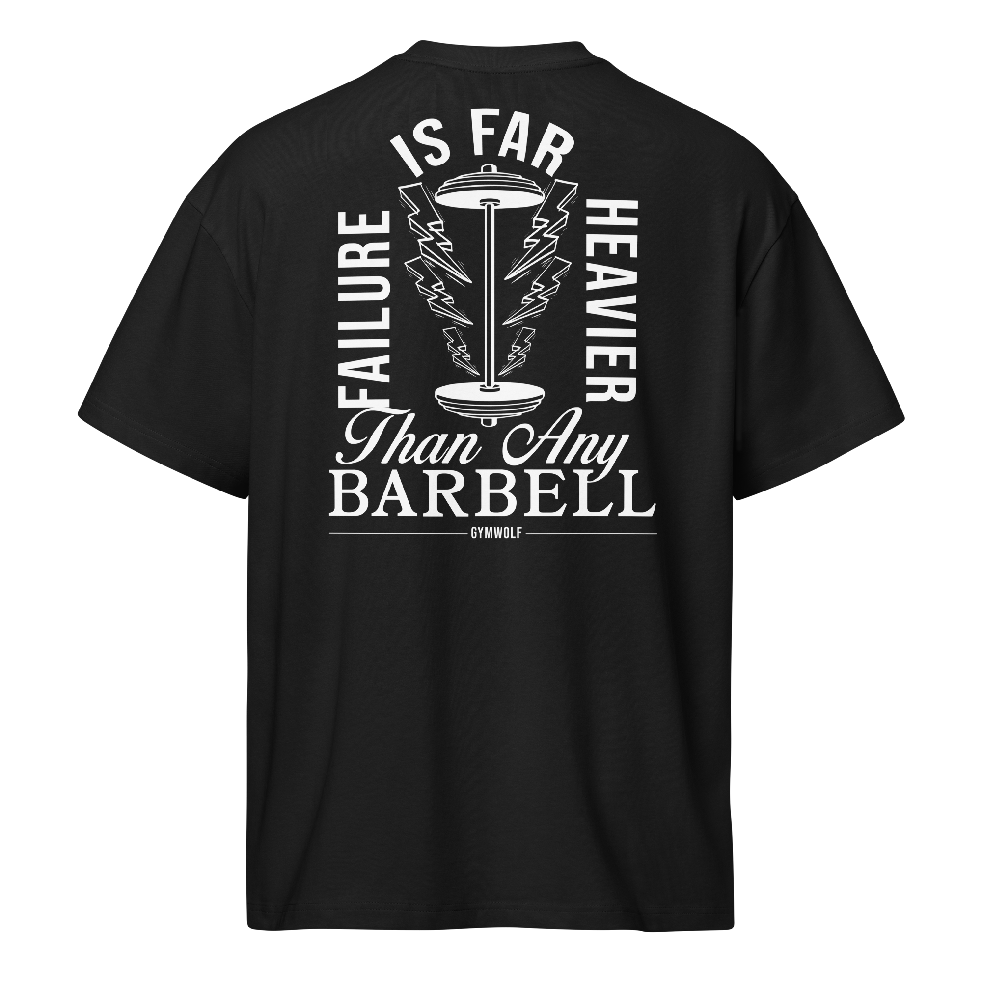 Unisex Barbell Box Tee - Black