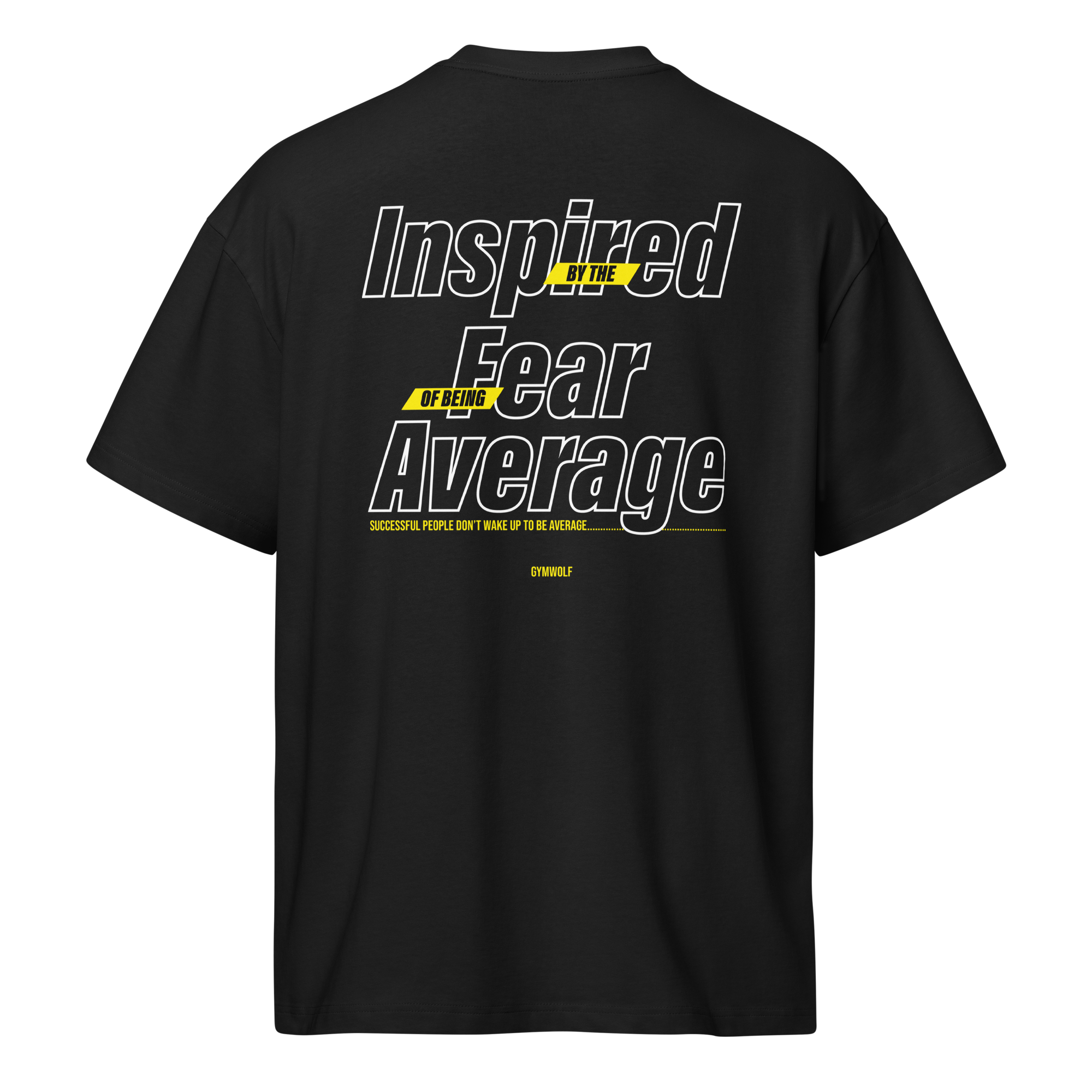 Unisex Fear Of Being Average Box Tee - Black