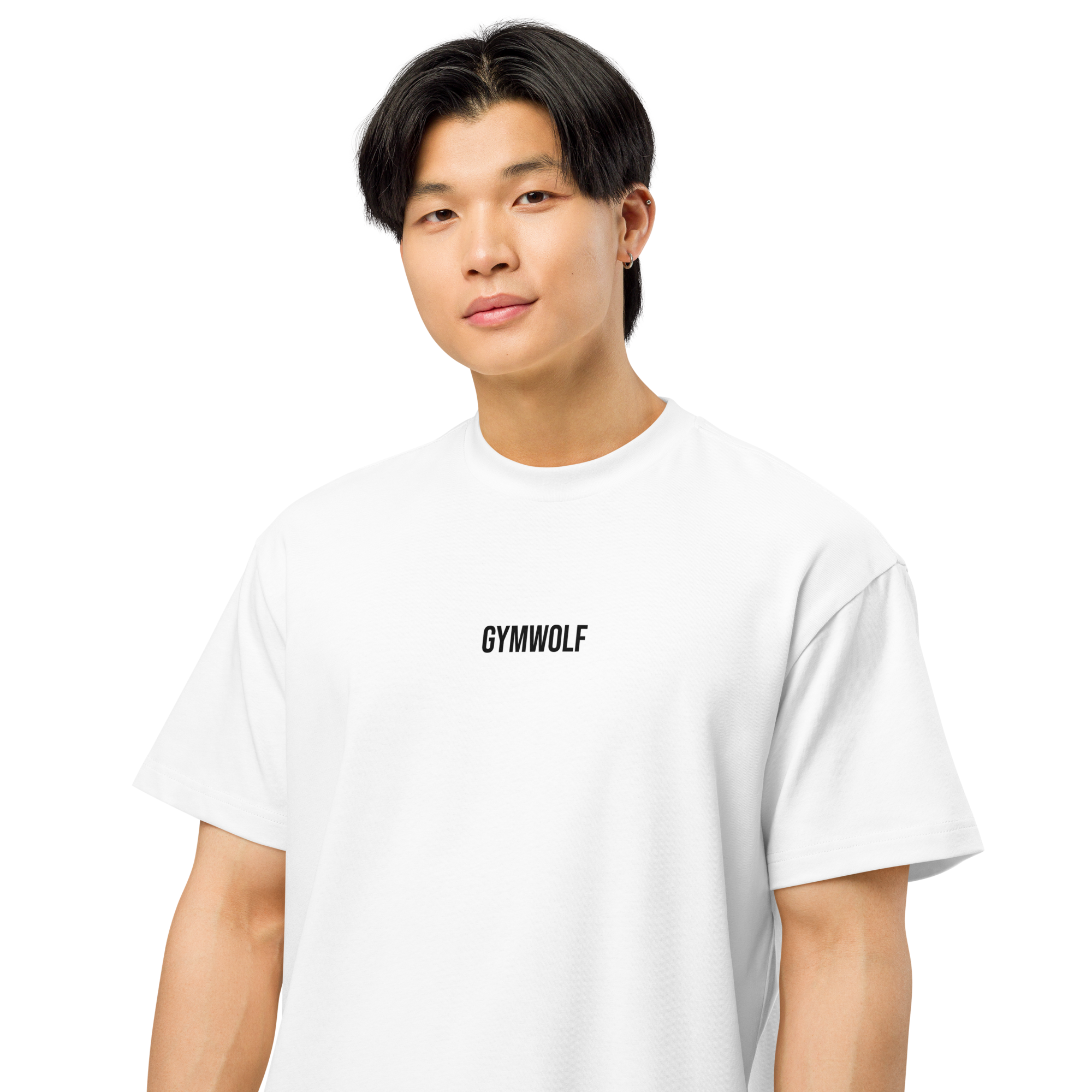 Unisex Barbell Box Tee - White