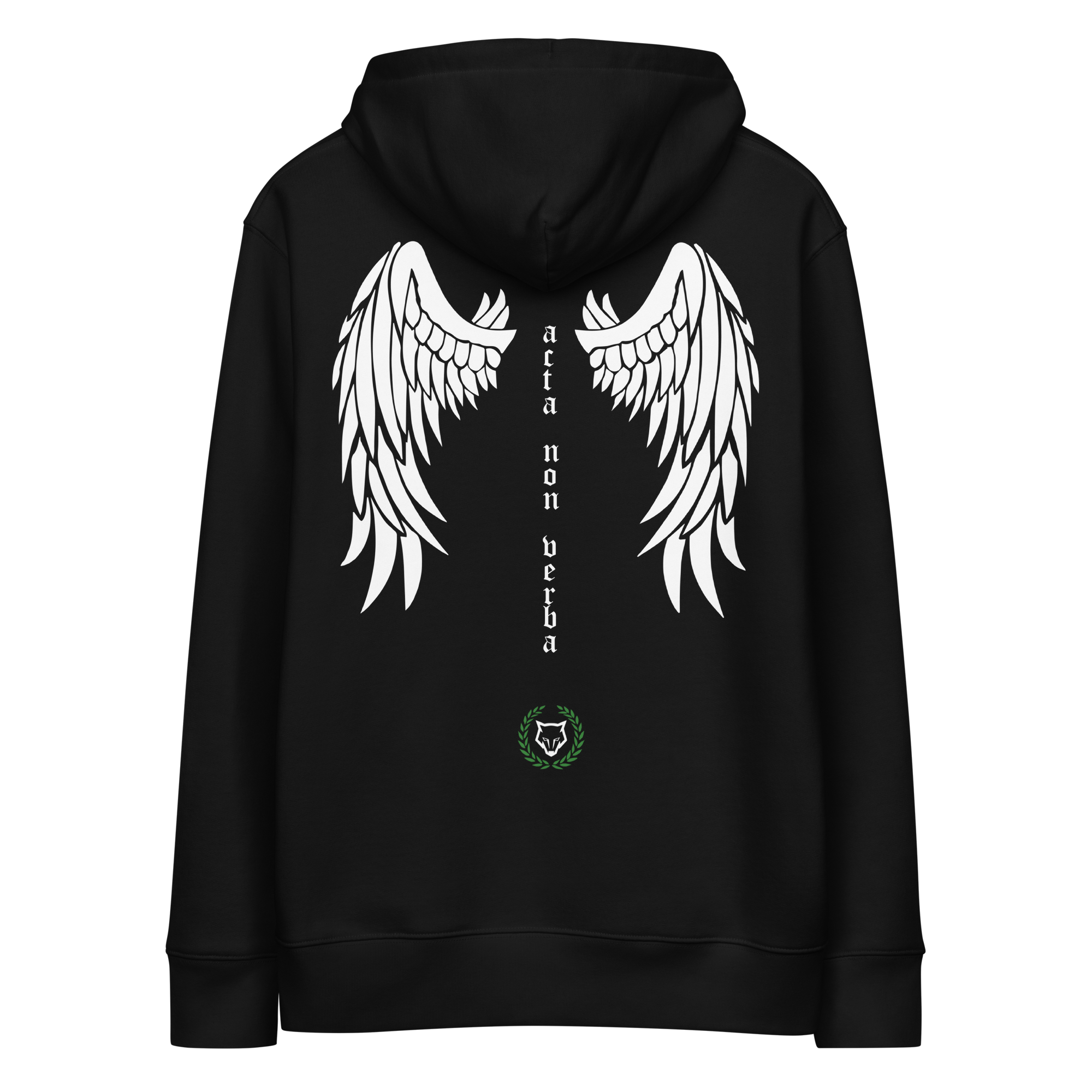 Unisex Acta Non Verba Essential Hoodie - Black