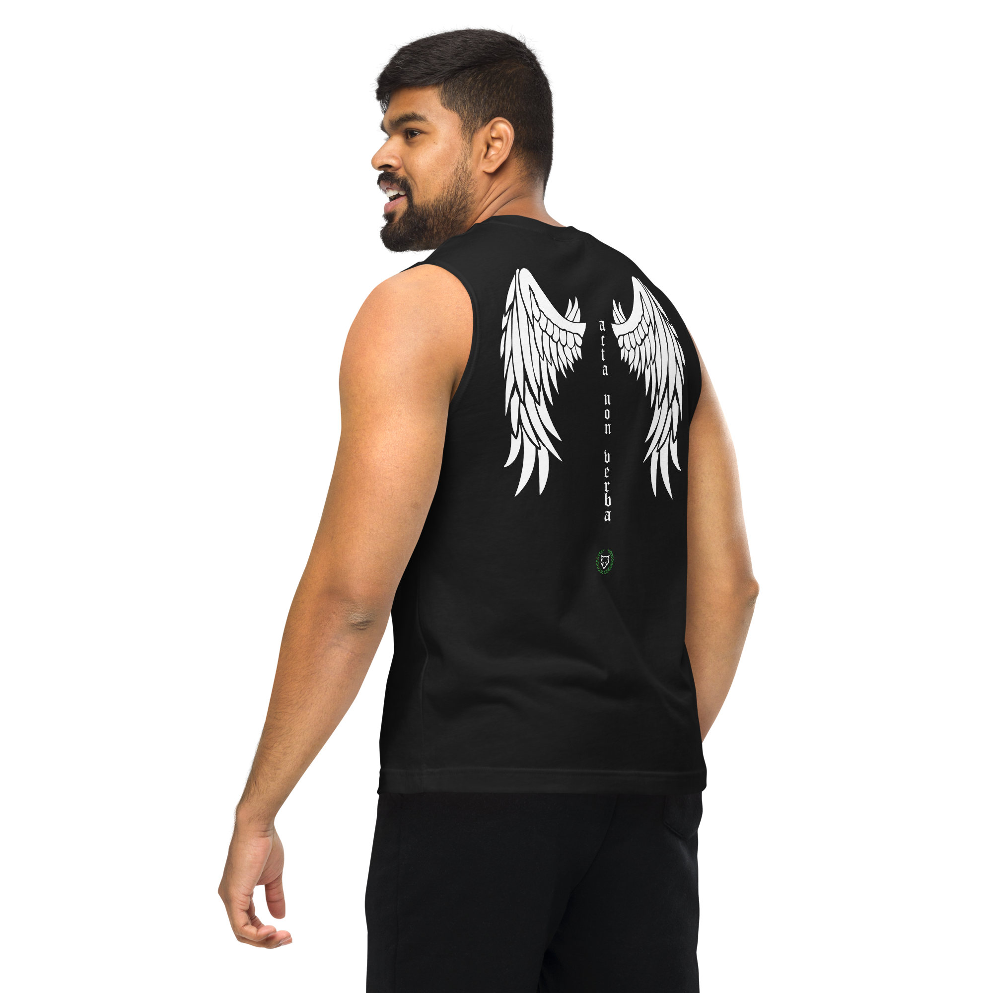 Unisex Acta Non Verba Muscle Shirt - Black