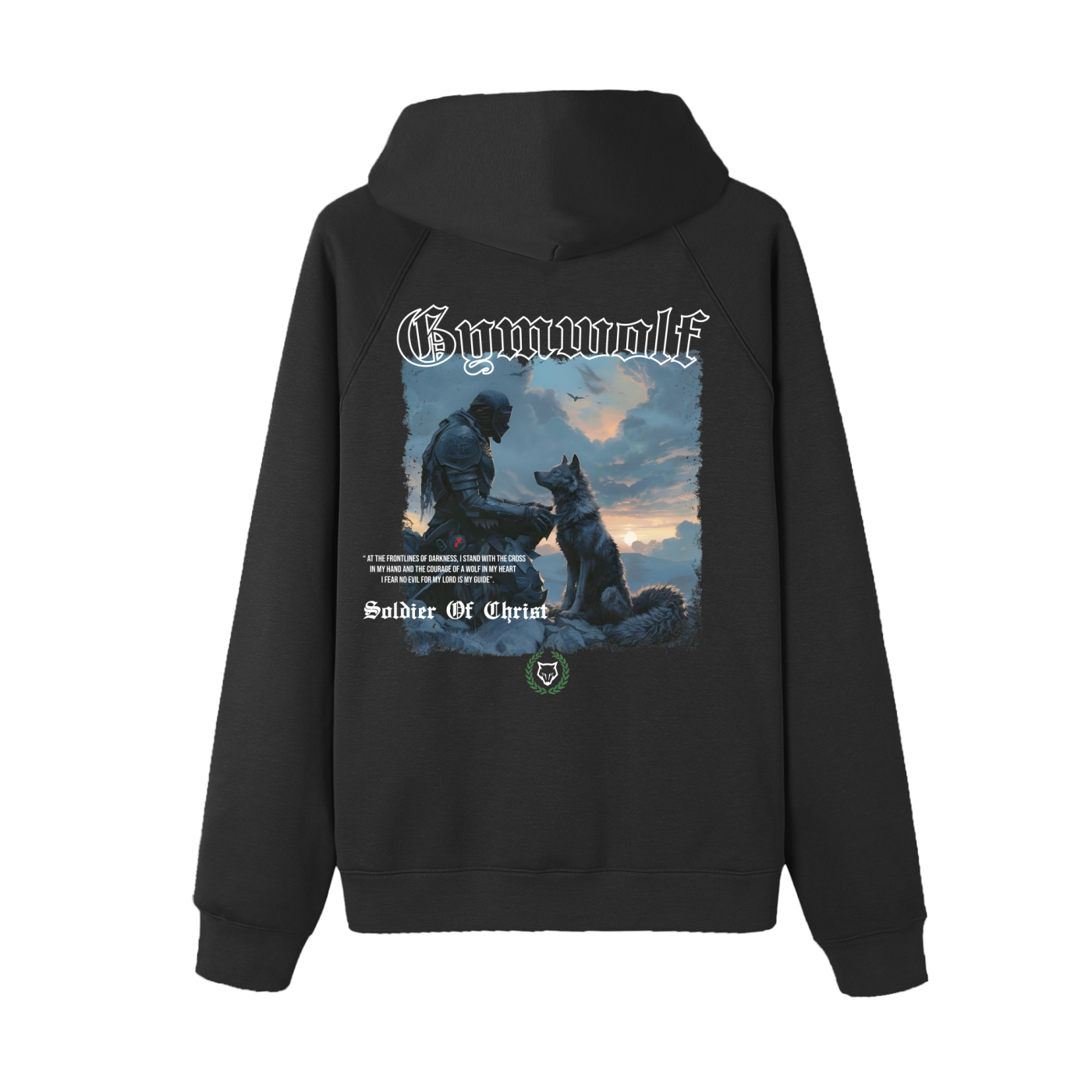 Unisex Soldier Of Christ Raglan Sleeve Fleece Hoodie
