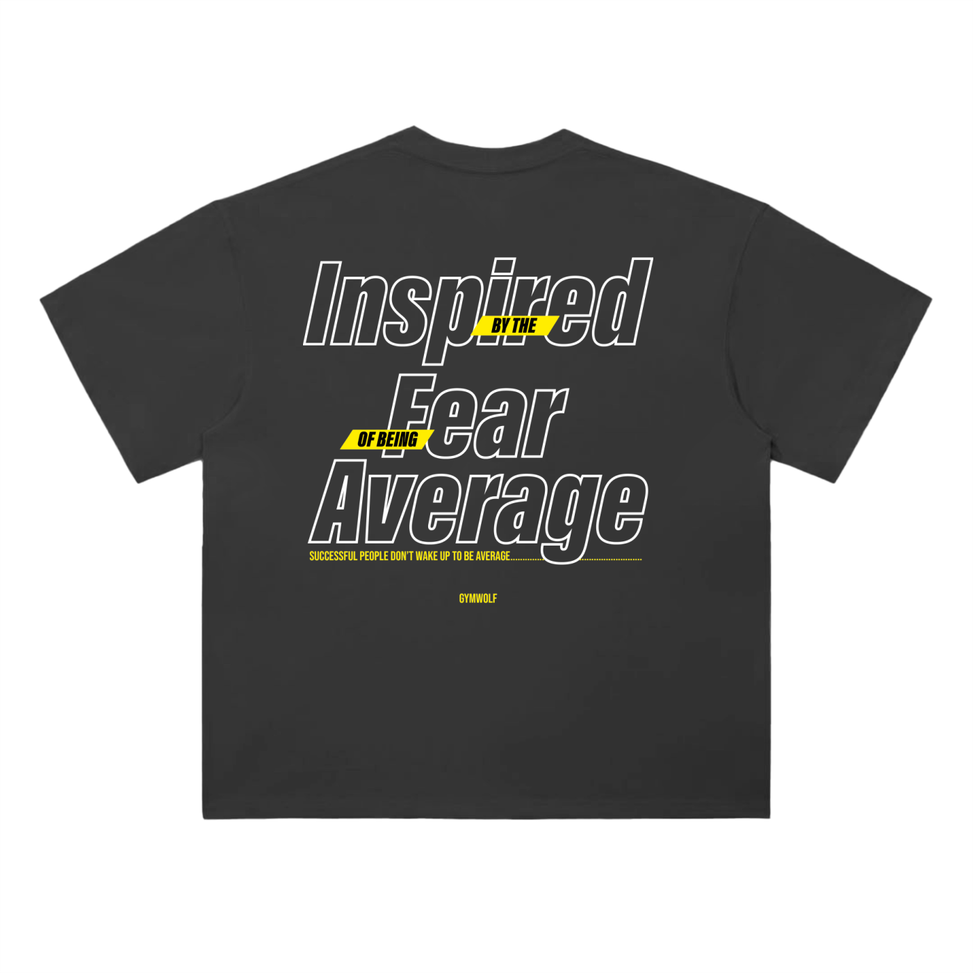 Unisex Fear Of Being Average Heavyweight Drop Shoulder Tee