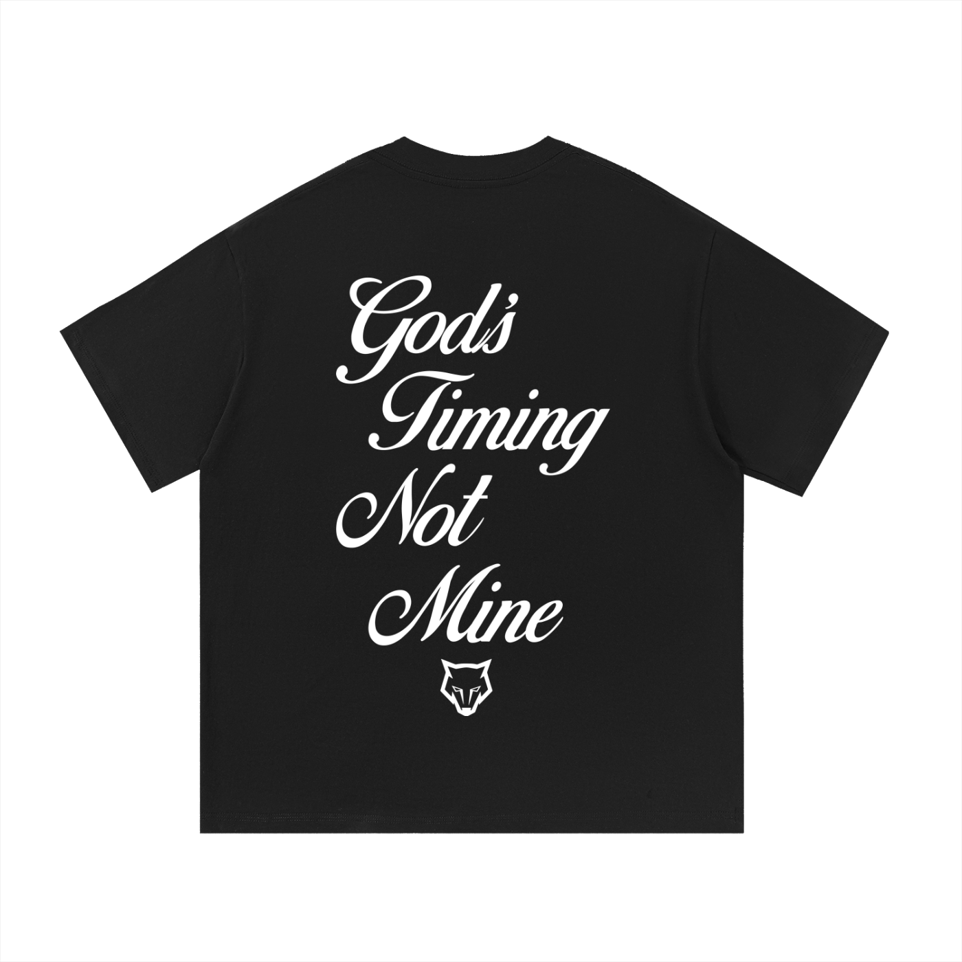 Unisex God's Timing Not Mine Essential Tee - Black