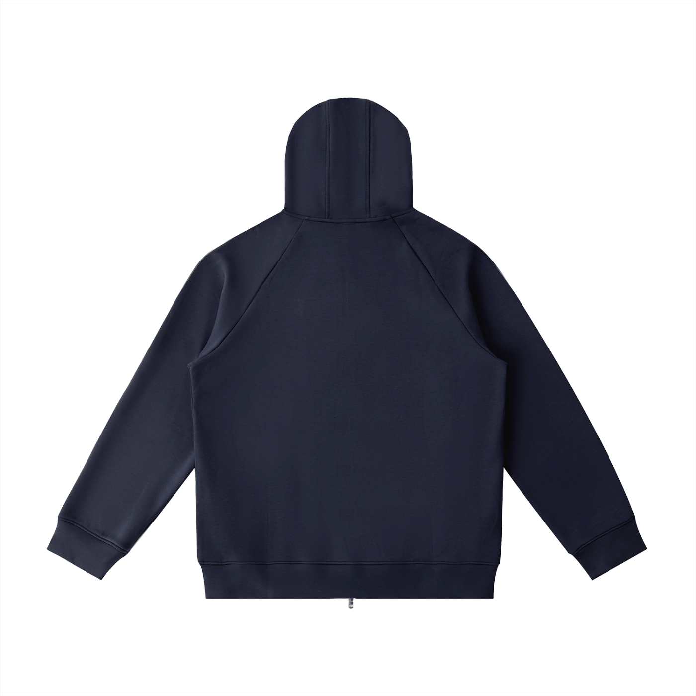 Unisex Heavyweight Raglan Sleeve Zip Hoodie - Navy Blue