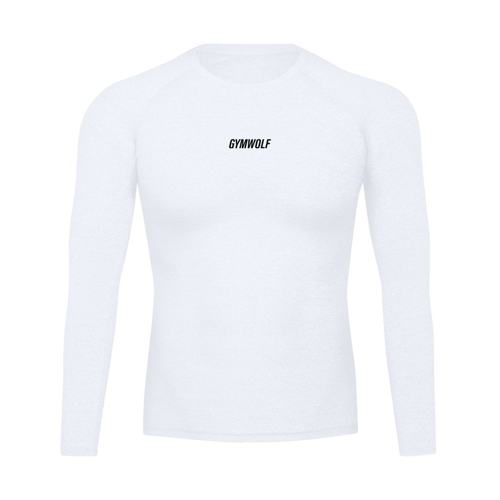 Men's Performance Black Wordmark Long Sleeve Tee