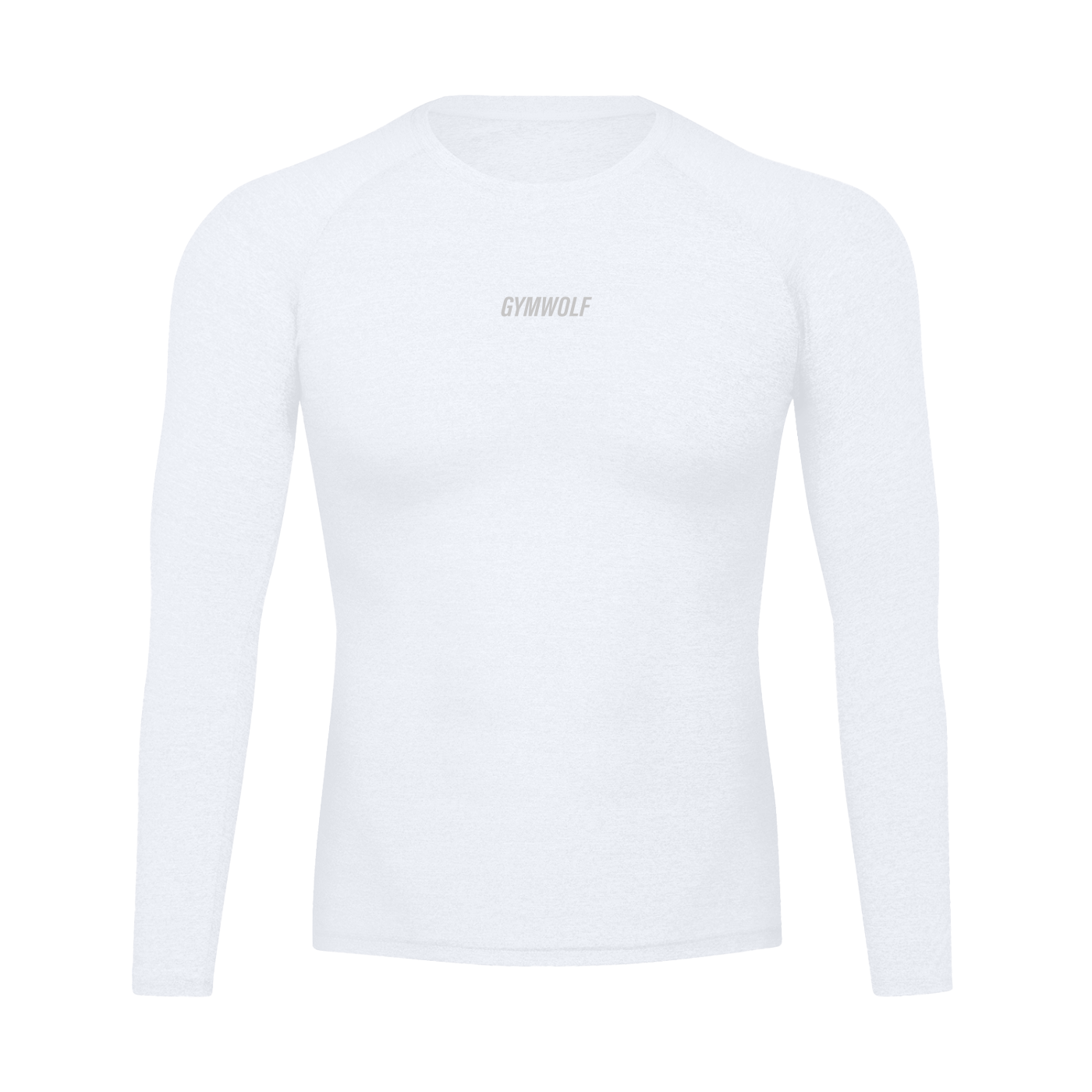 Men's Performance Grey Wordmark Long Sleeve Tee