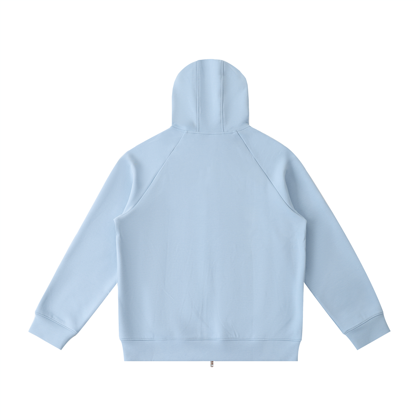 Unisex Heavyweight Raglan Sleeve Zip Hoodie - Blue