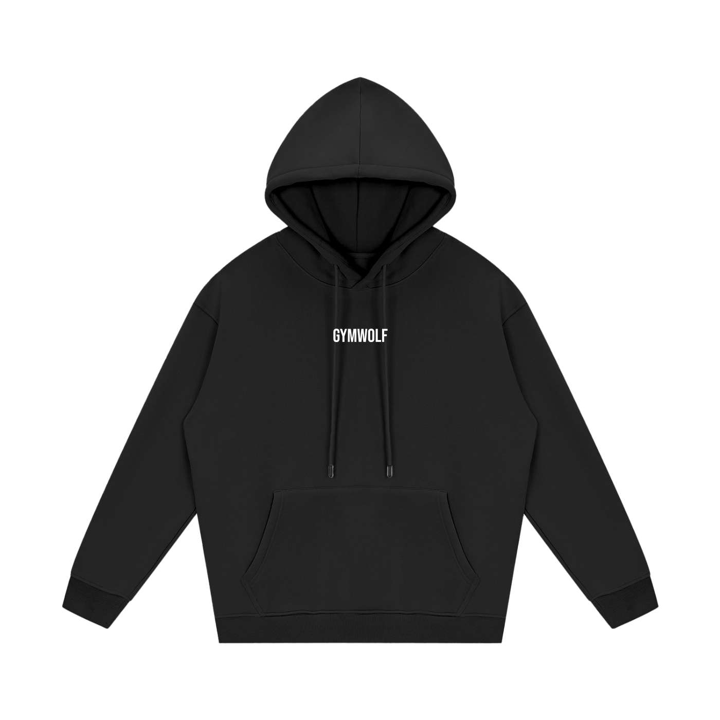 Unisex Barbell Fleece Hoodie - Black