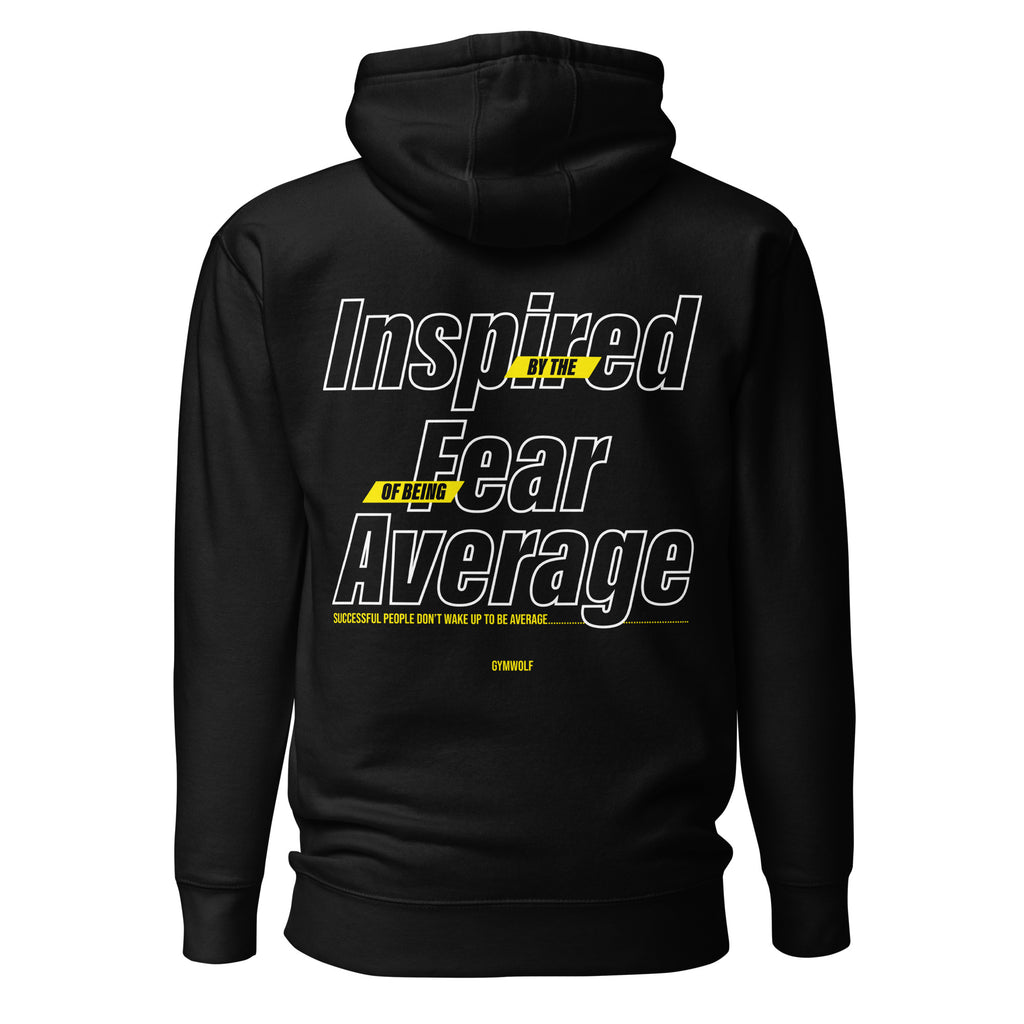 Unisex Fear Of Being Average Premium Hoodie - Black