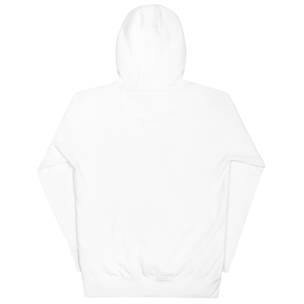 Unisex Embroidery Crest Premium Hoodie - White