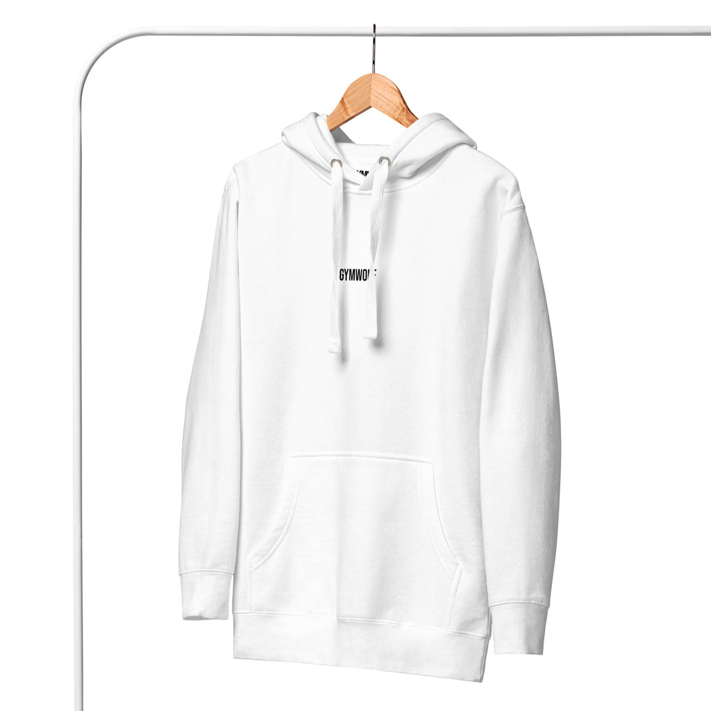 Unisex Barbell Premium Hoodie  - White