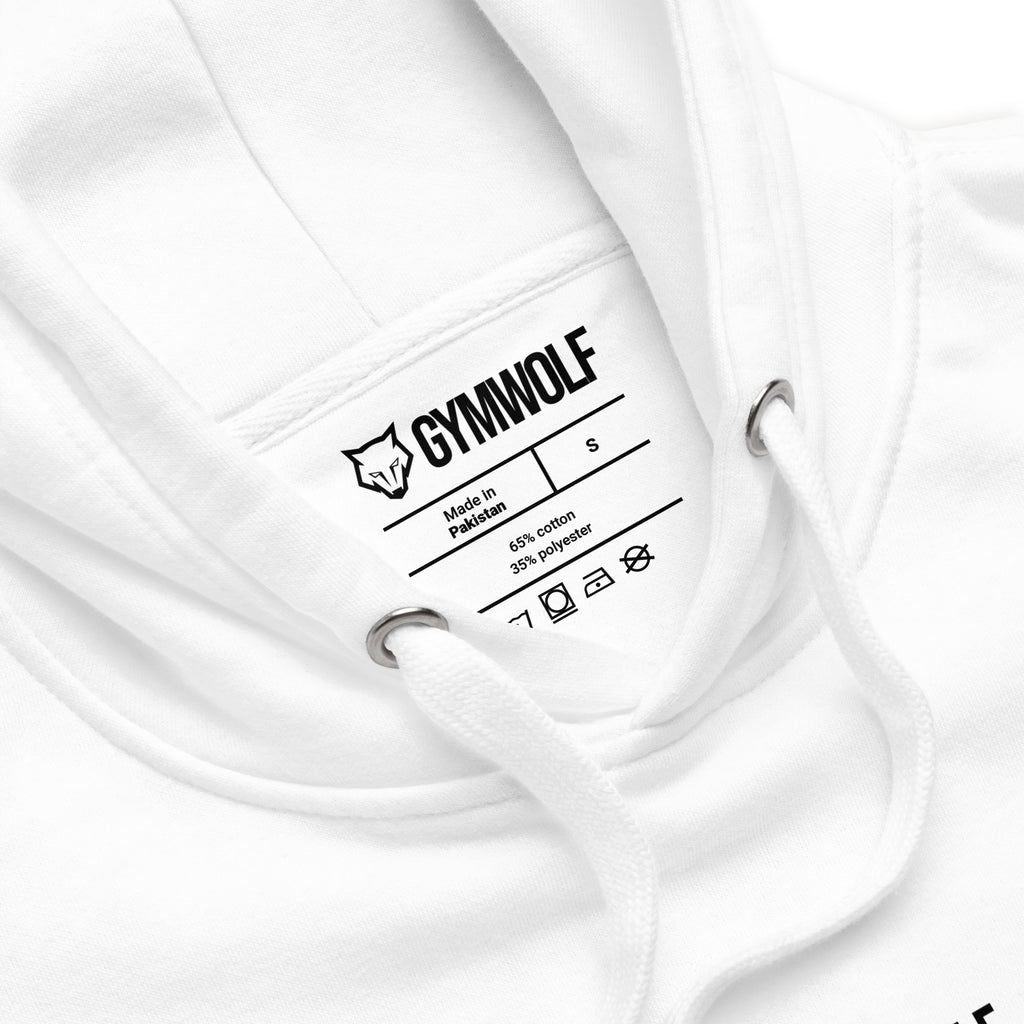 Unisex Barbell Premium Hoodie  - White
