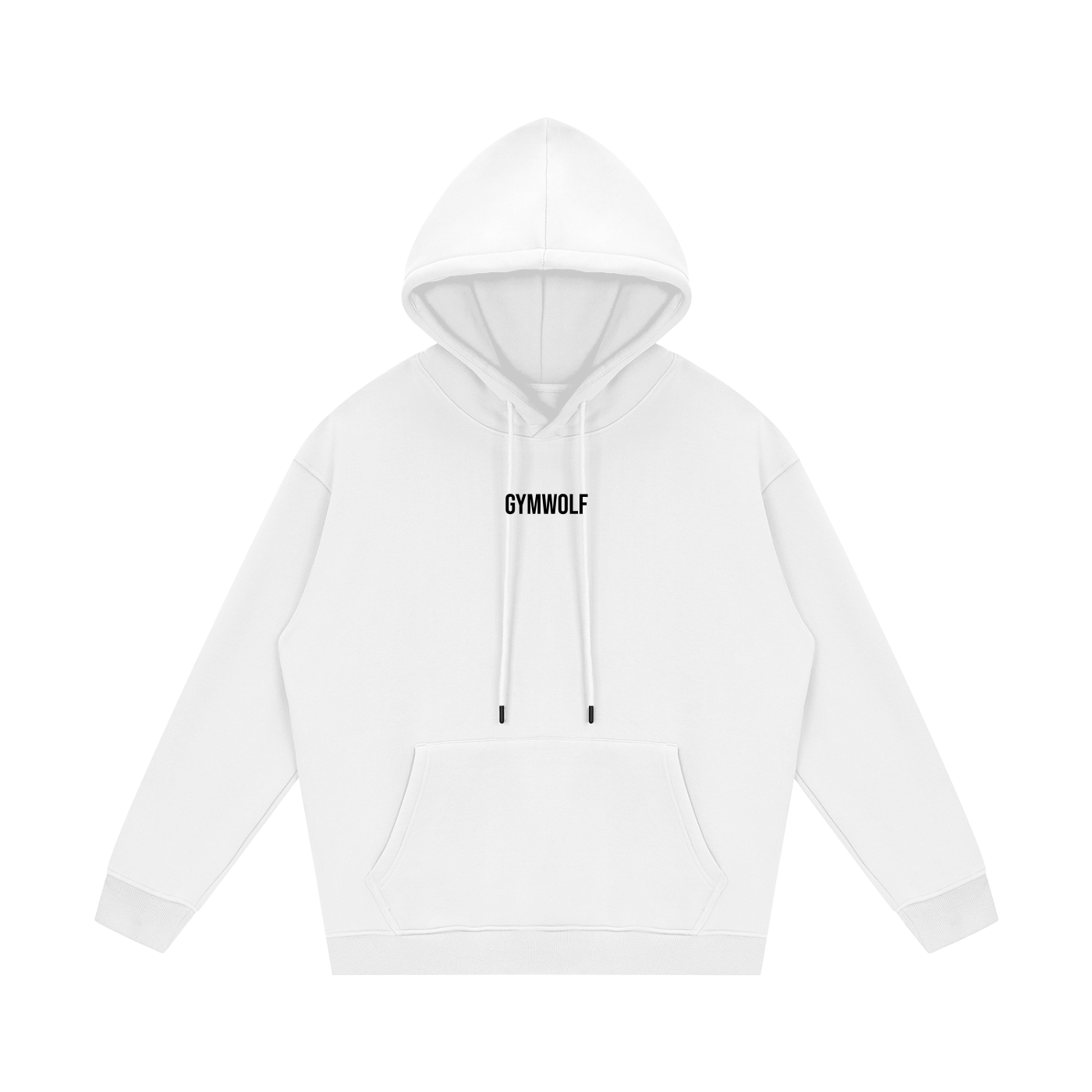 Unisex Barbell Fleece Hoodie - White