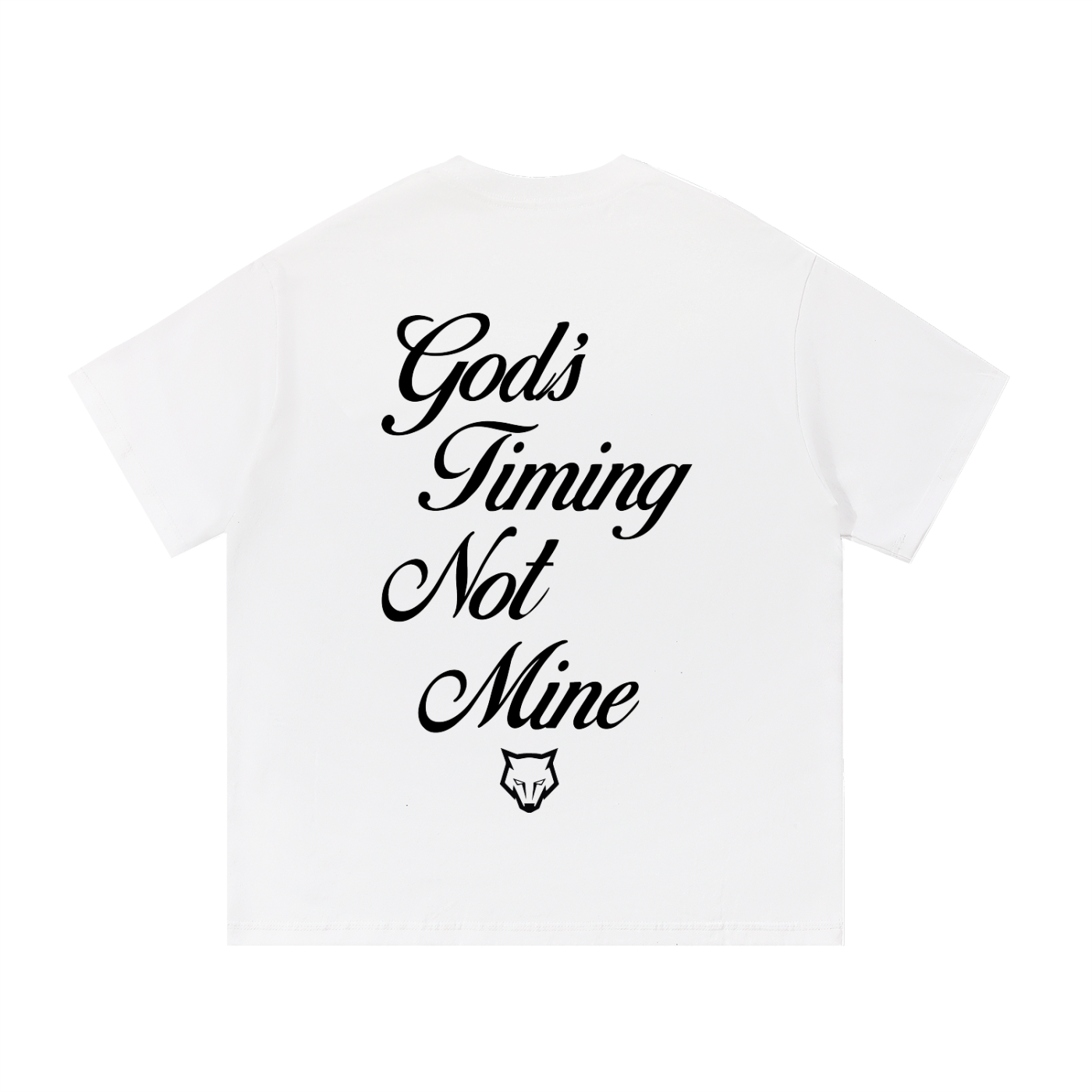 Unisex God's Timing Not Mine Essential Tee - White