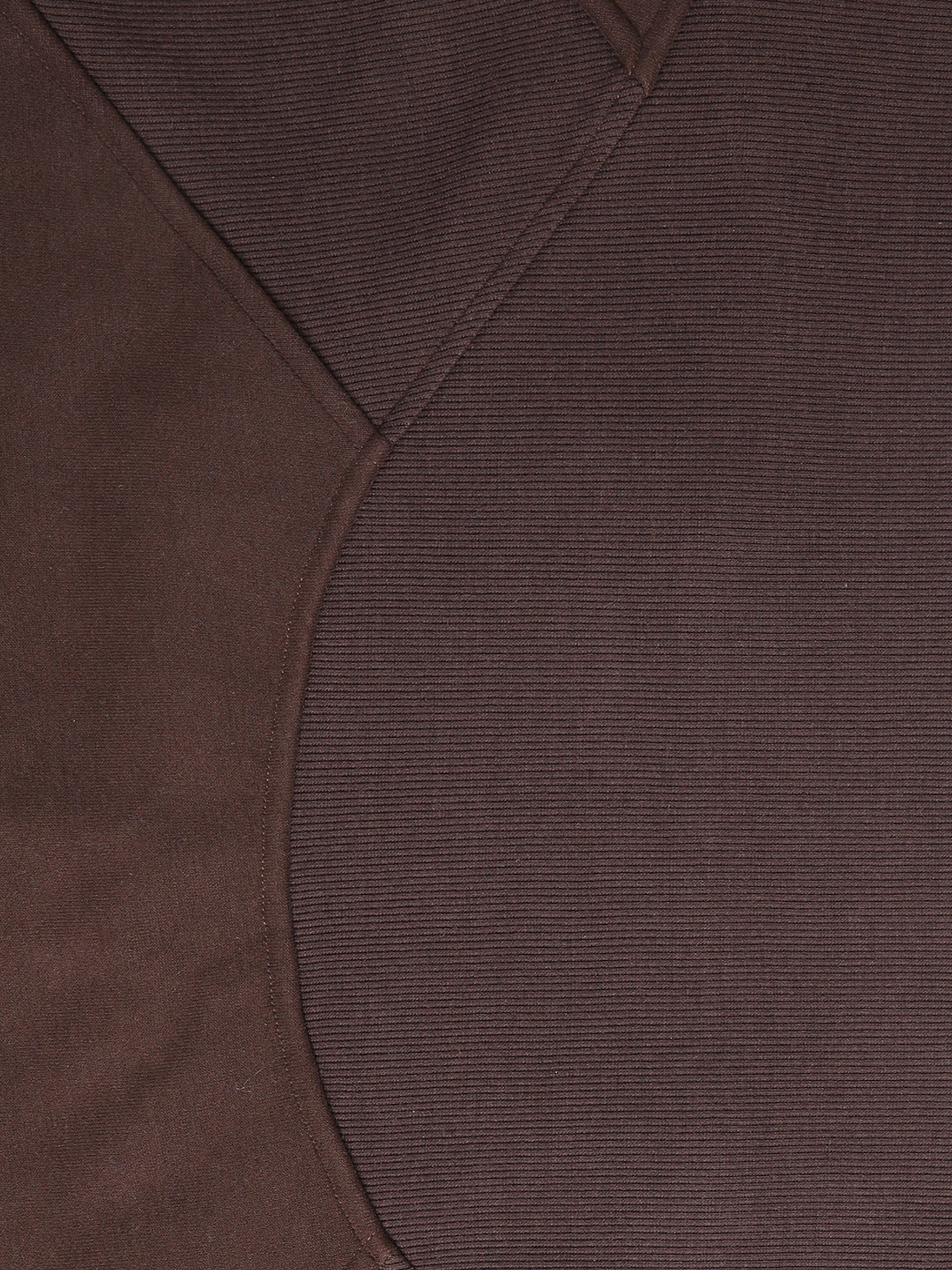 Women's Cropped Half-Zip Hoodie - Coffee