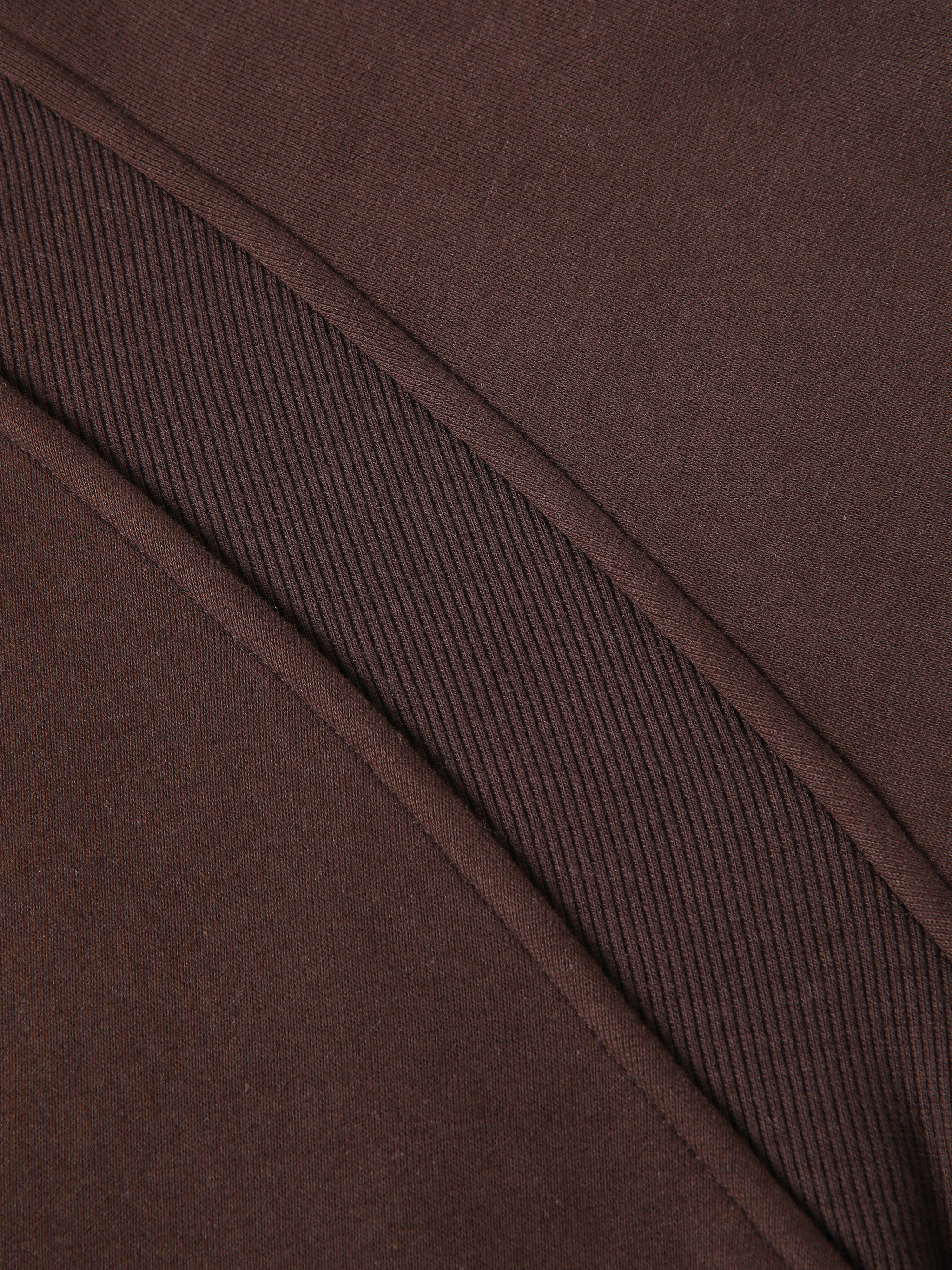 Women's Cropped Half-Zip Hoodie - Coffee