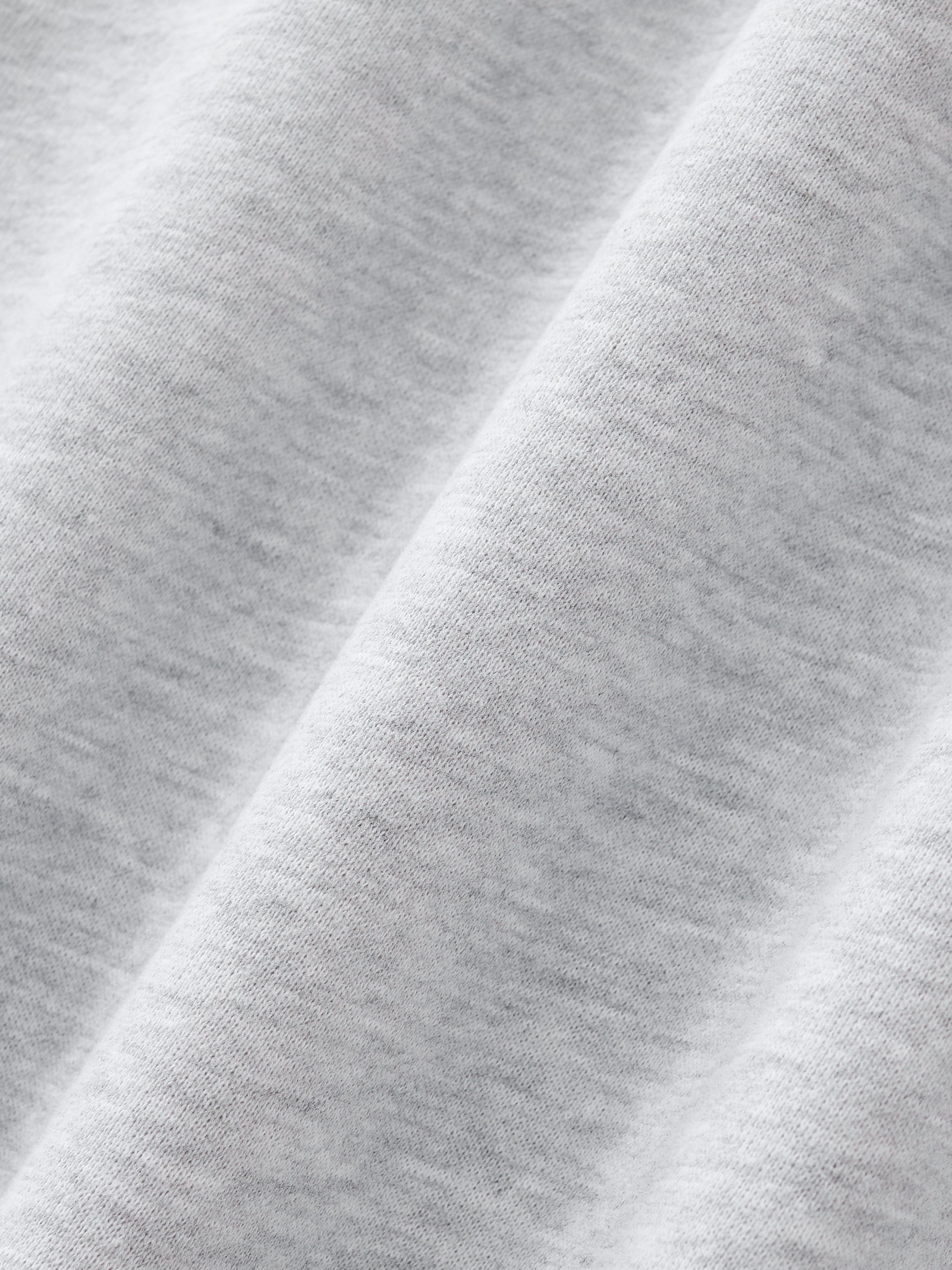 Unisex Contrast-Stitched Boxy Fleece Zip Hoodie - Grey