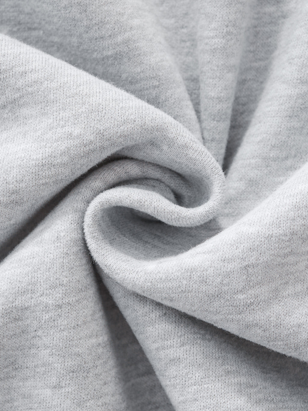 Unisex Contrast-Stitched Boxy Fleece Zip Hoodie - Grey