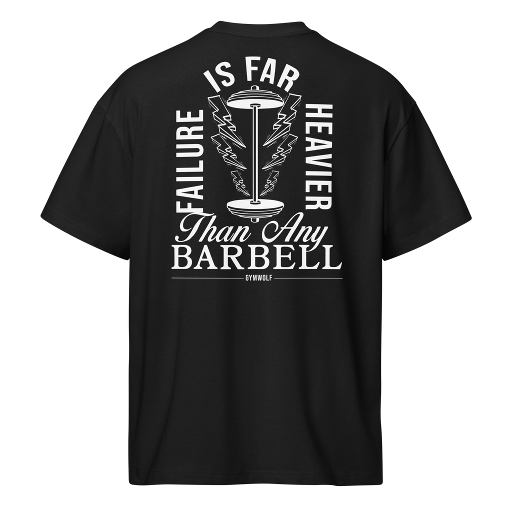 Unisex Barbell Box Tee - Black