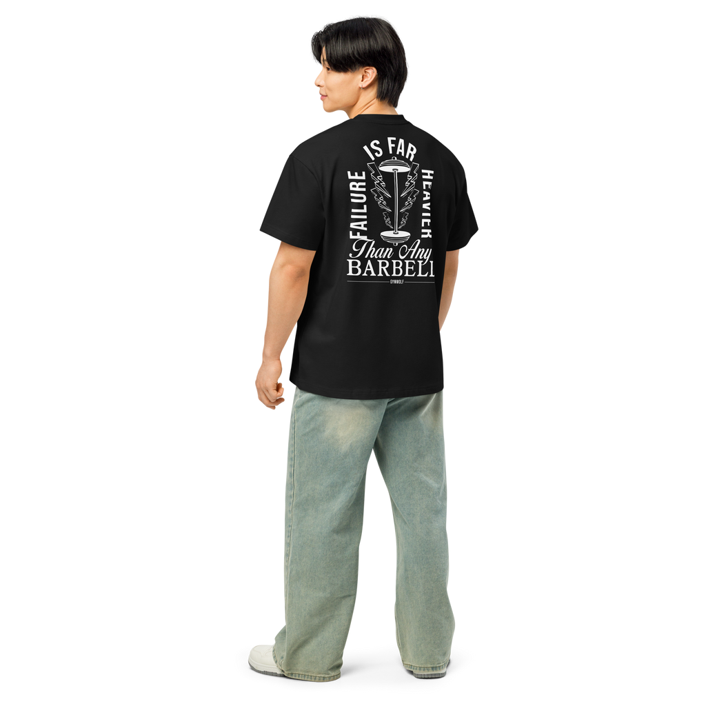 Unisex Barbell Box Tee - Black
