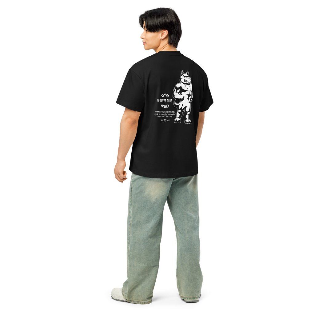 Unisex Wolves Club Box Tee - Black