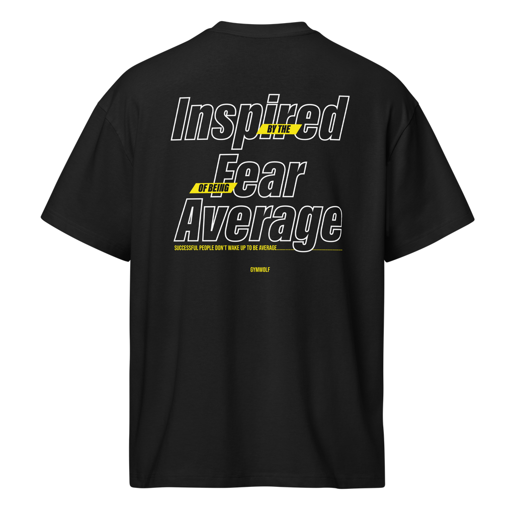 Unisex Fear Of Being Average Box Tee - Black