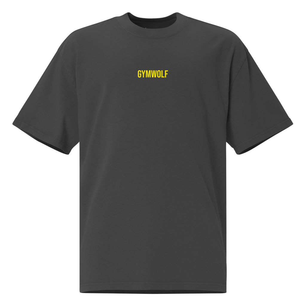 Unisex Fear Of Being Average Oversized Tee - Faded Black