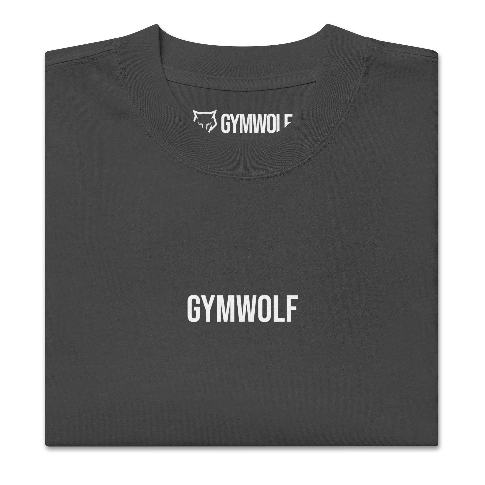 Unisex Barbell Oversized Tee - Faded Black