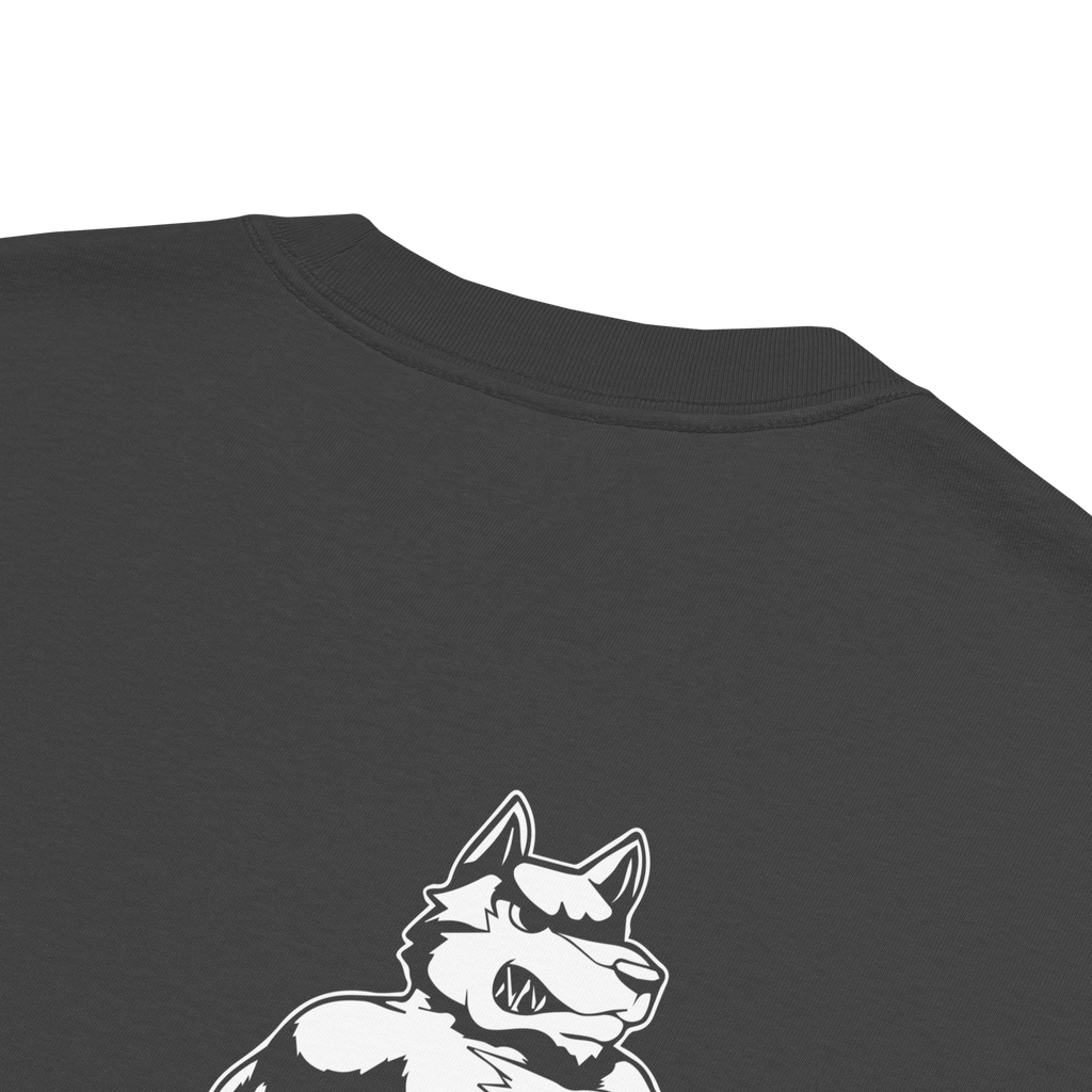 Unisex Wolves Club Oversized Tee - Faded Black