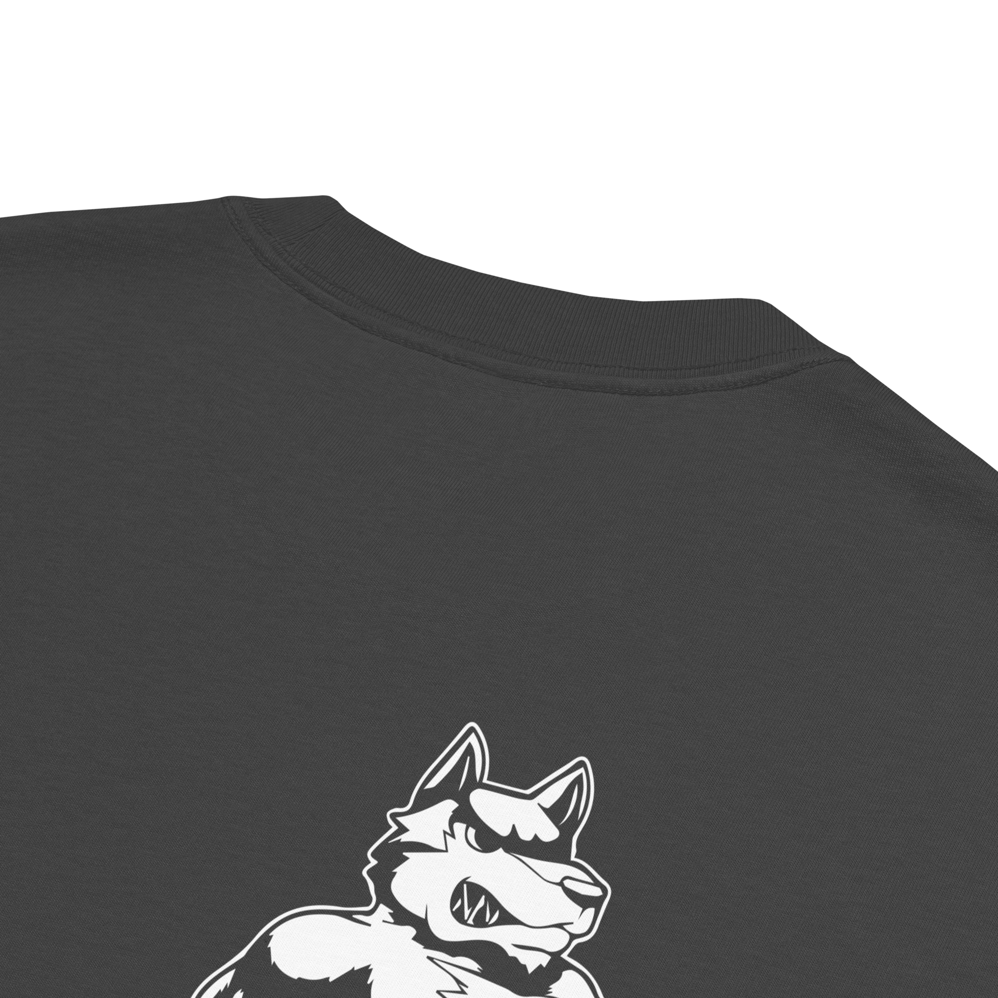 Unisex Wolves Club Oversized Tee - Faded Black
