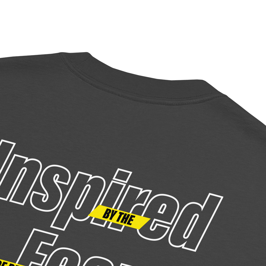 Unisex Fear Of Being Average Oversized Tee - Faded Black