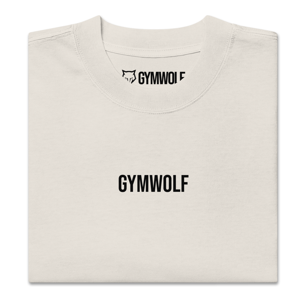 Unisex Barbell Oversized Tee - Faded Bone