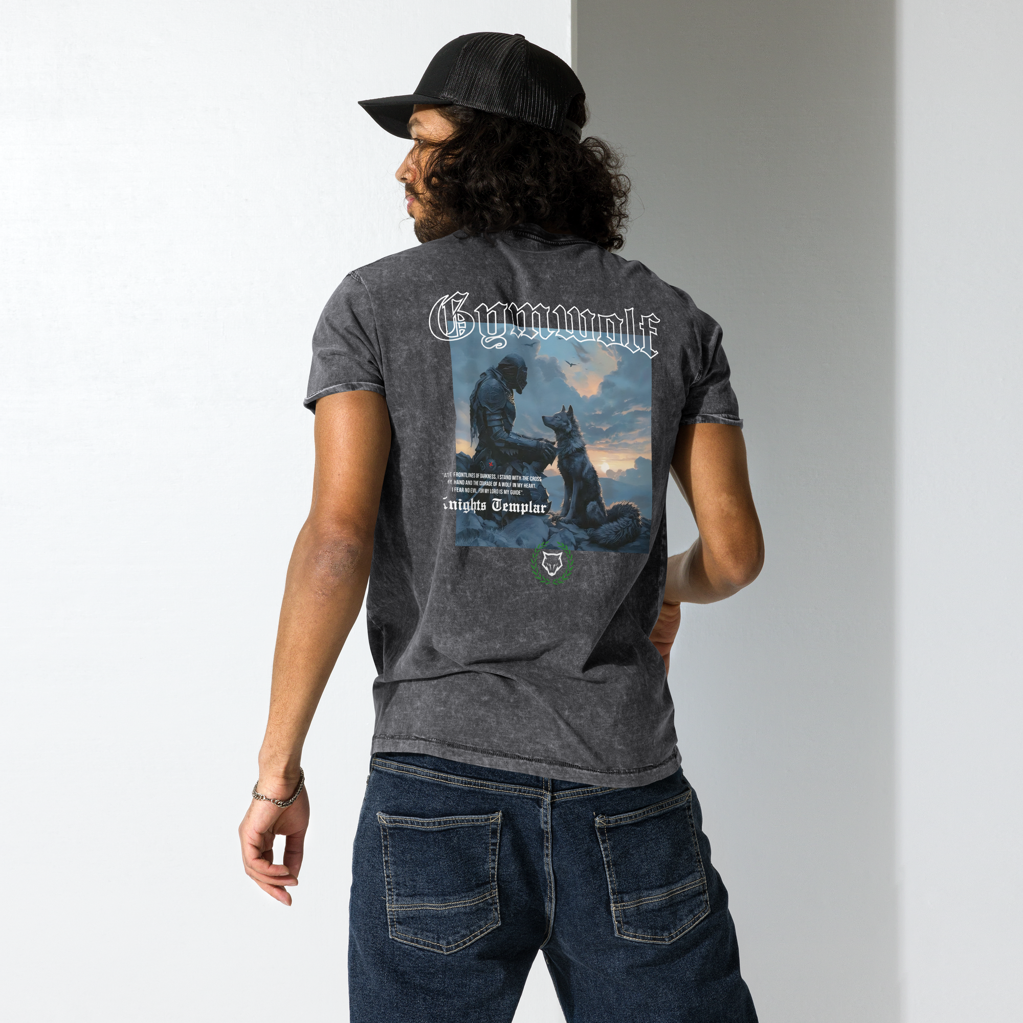 Unisex Knights Templar Denim Tee