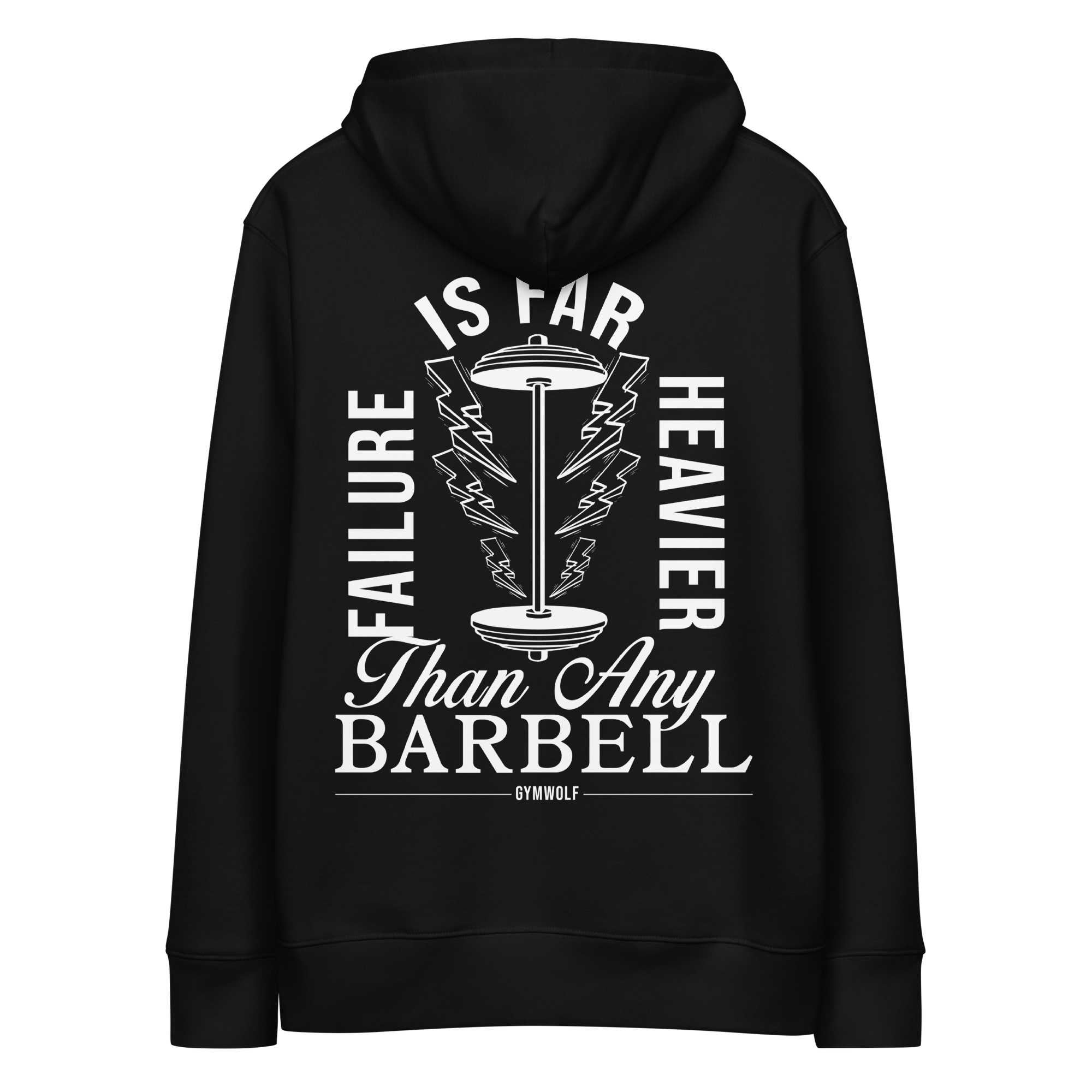 Unisex Barbell Essential Hoodie - Black