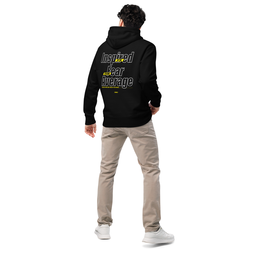 Unisex Fear Of Being Average Essential Hoodie - Black