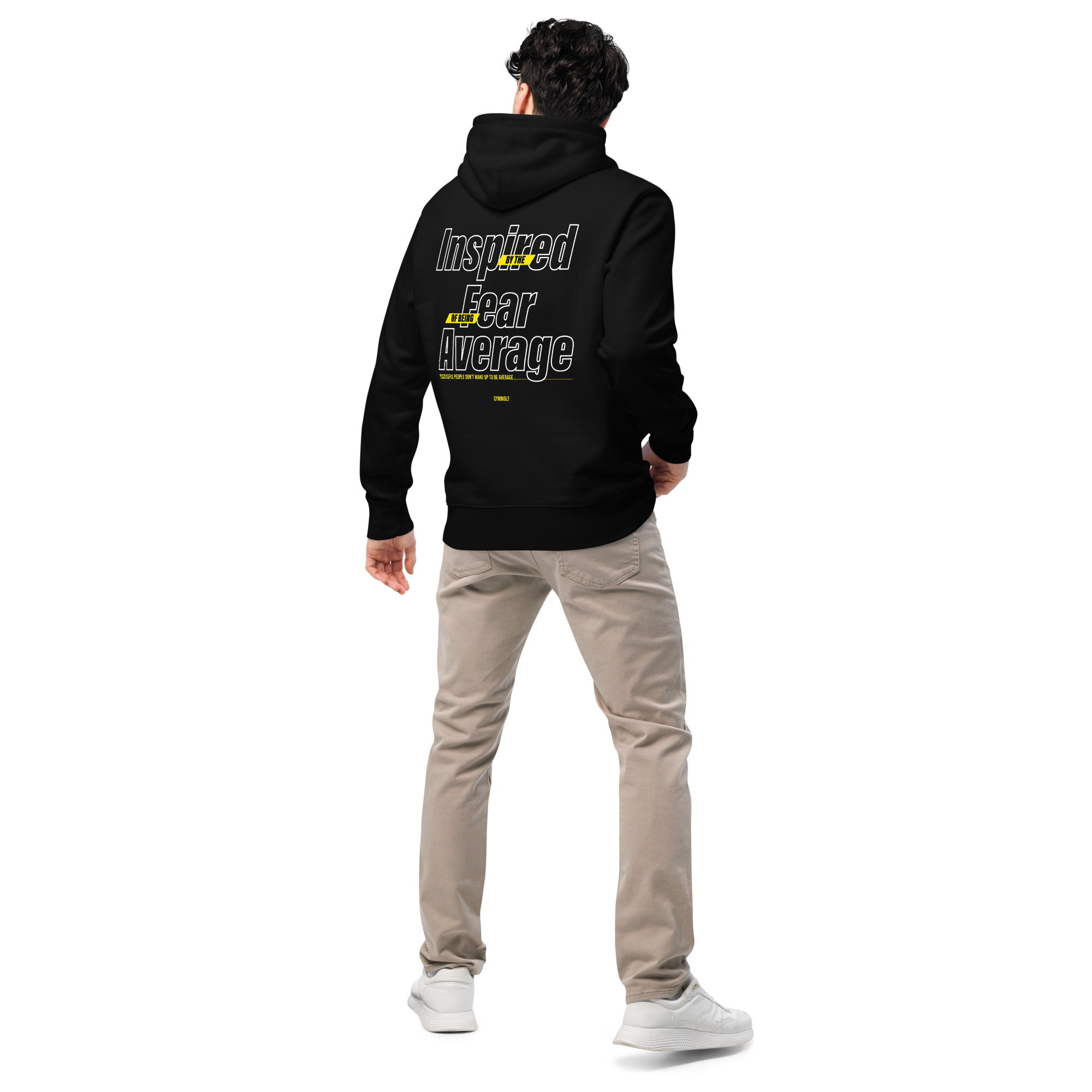 Unisex Fear Of Being Average Essential Hoodie - Black