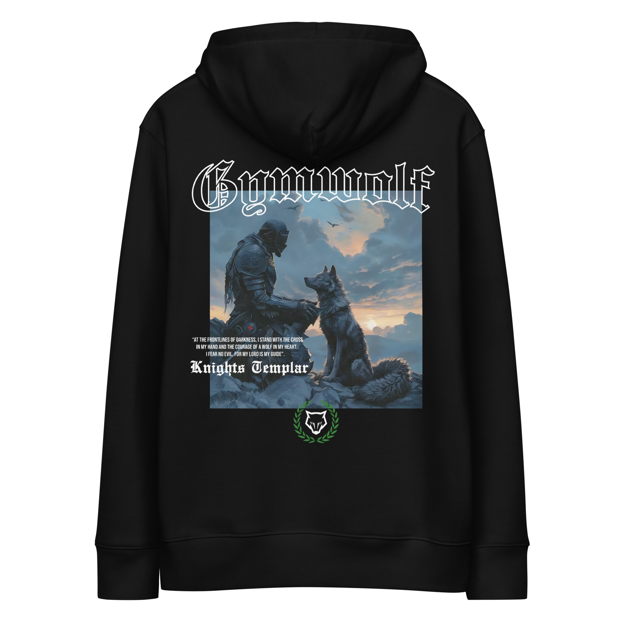 Unisex Knights Templar Essential Hoodie - Black