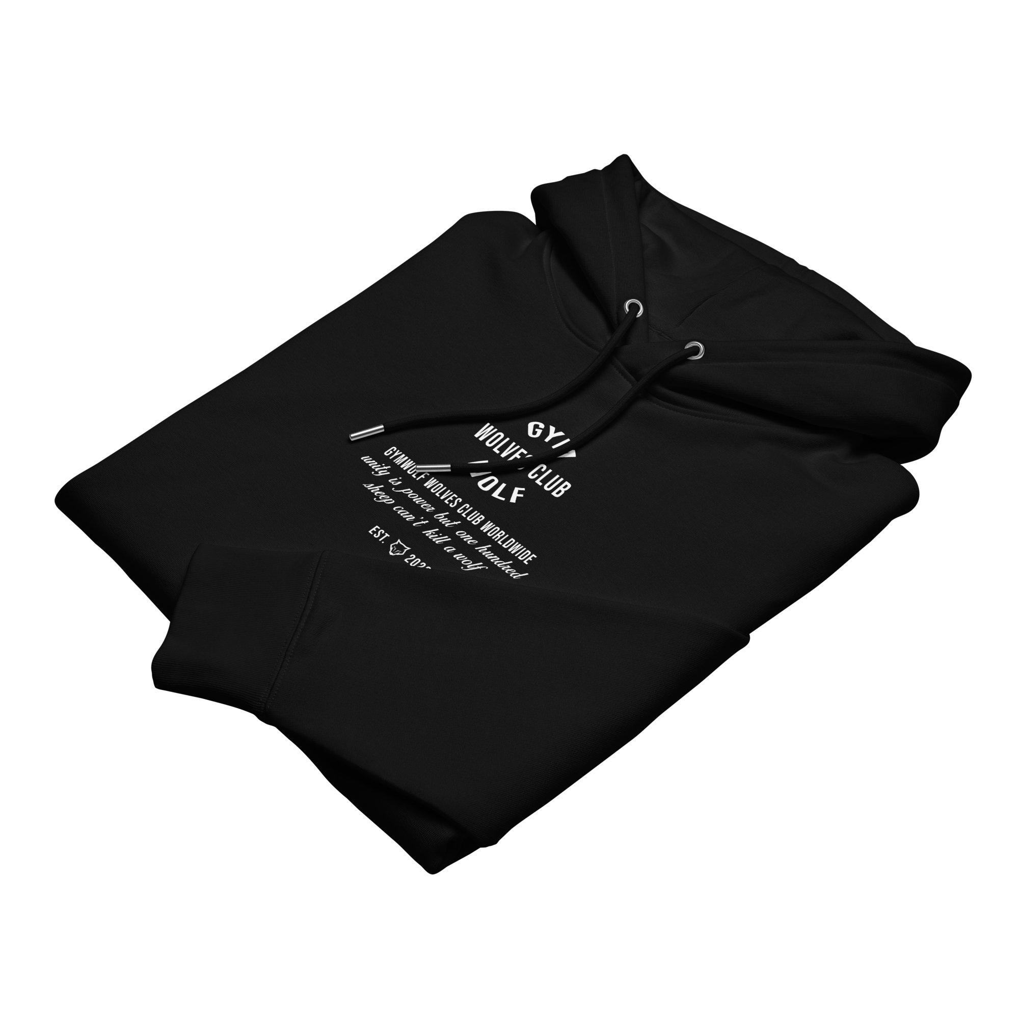 Unisex Wolves Club Essential Hoodie - Black