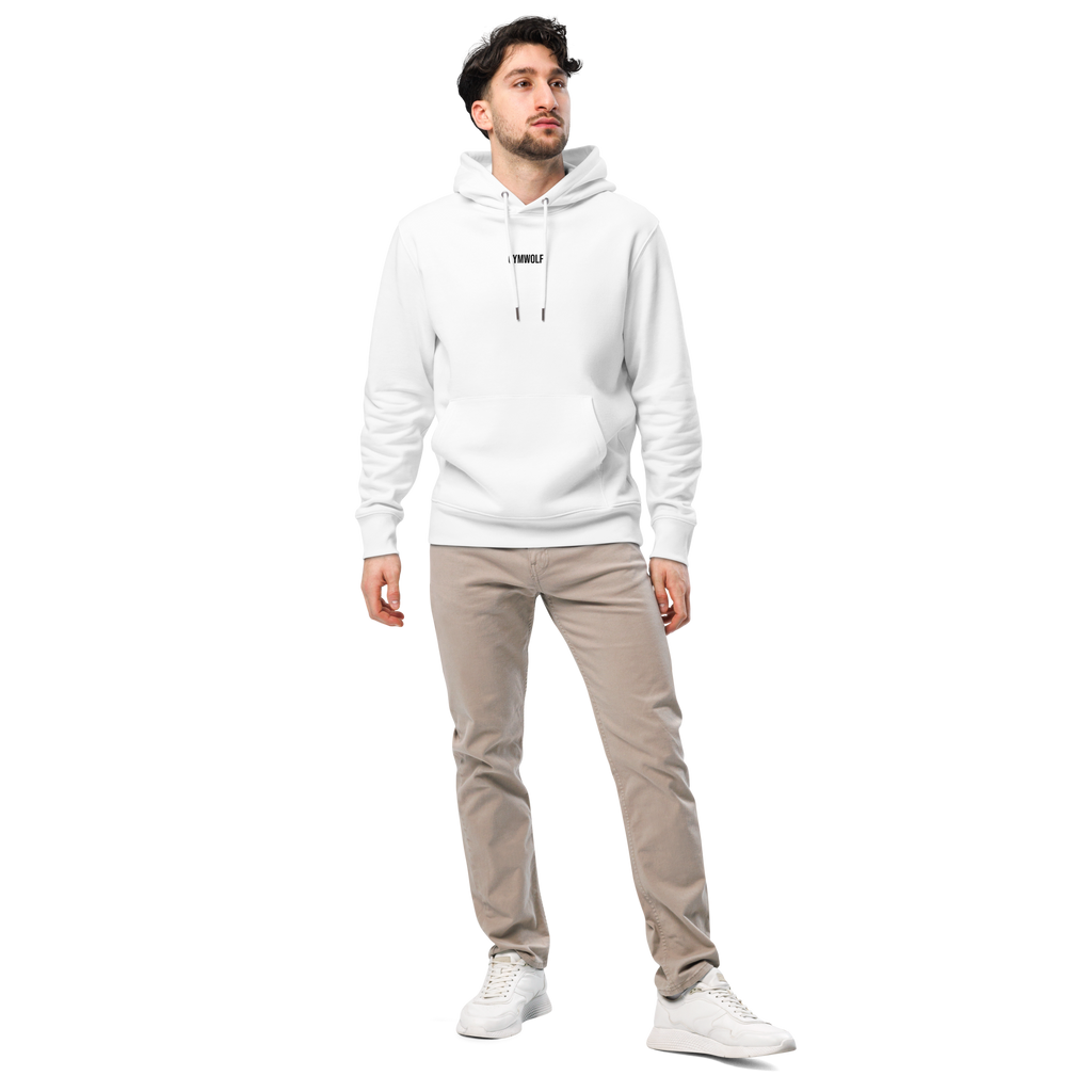 Unisex Barbell Essential Hoodie - White