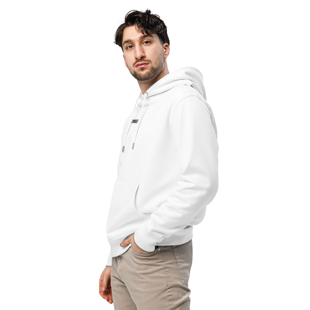 Unisex Barbell Essential Hoodie - White