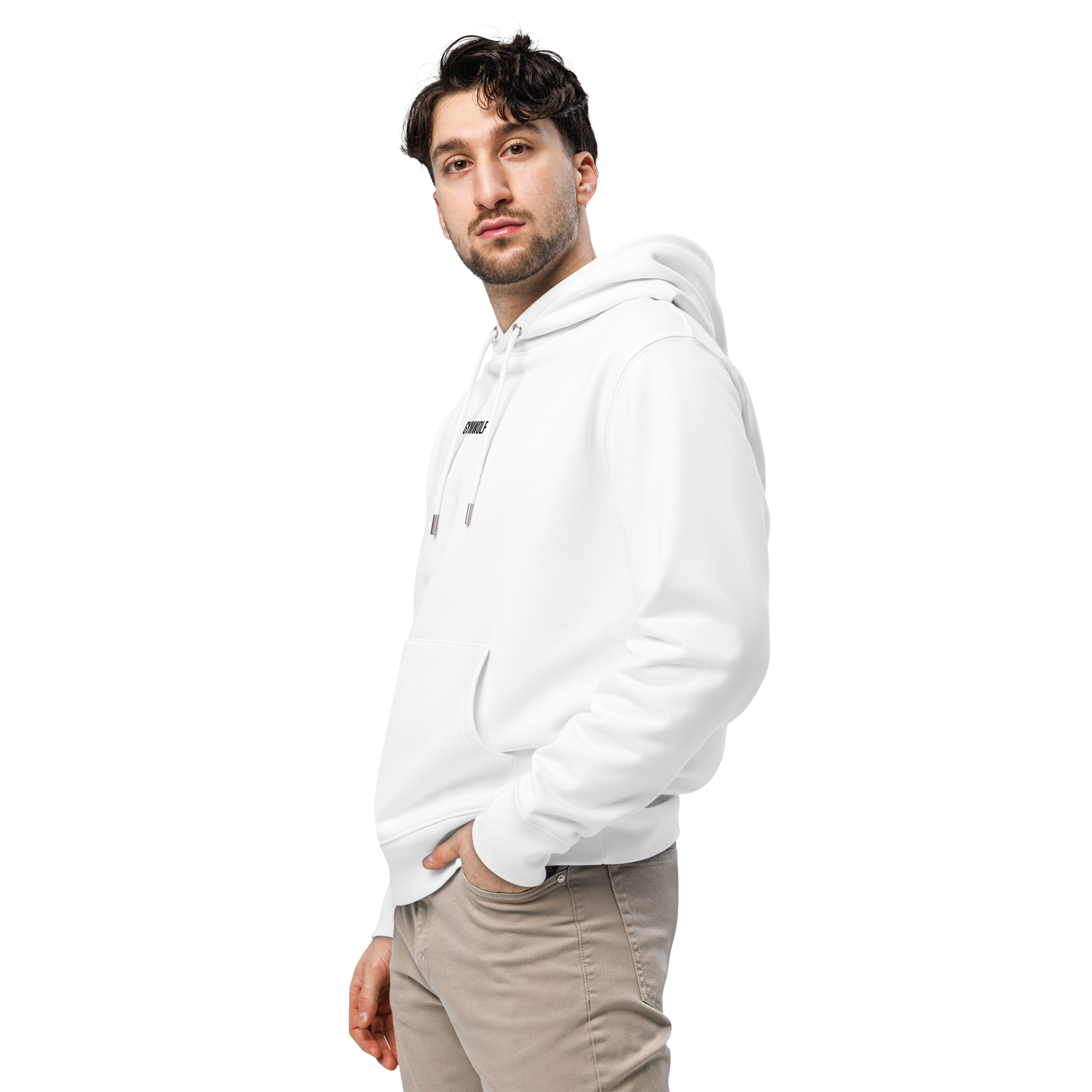 Unisex Barbell Essential Hoodie - White