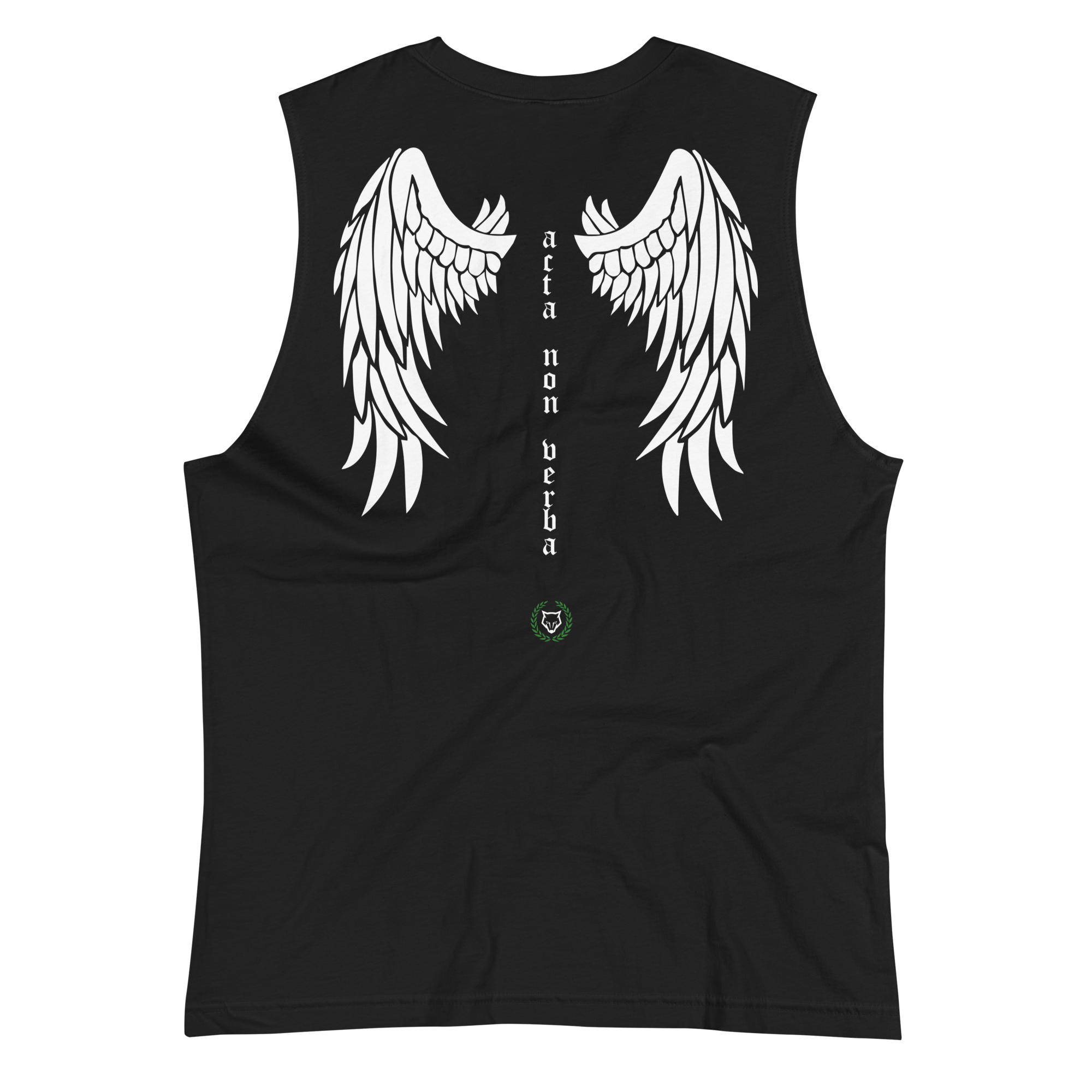 Unisex Acta Non Verba Muscle Shirt - Black