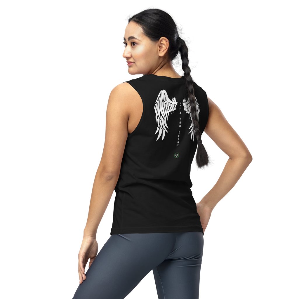 Unisex Acta Non Verba Muscle Shirt - Black